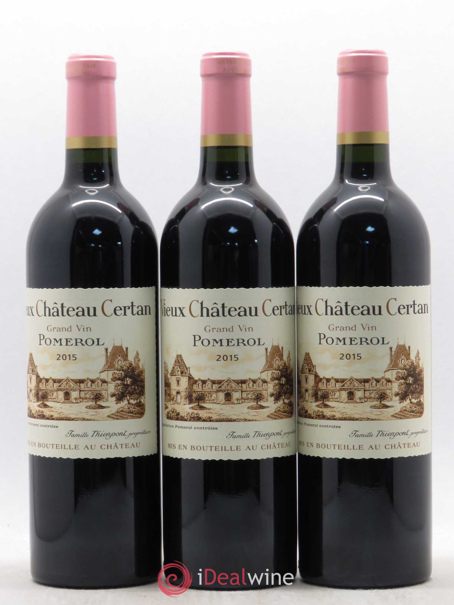 Vieux Château Certan 2015 - Lot de 3 bouteilles - 0