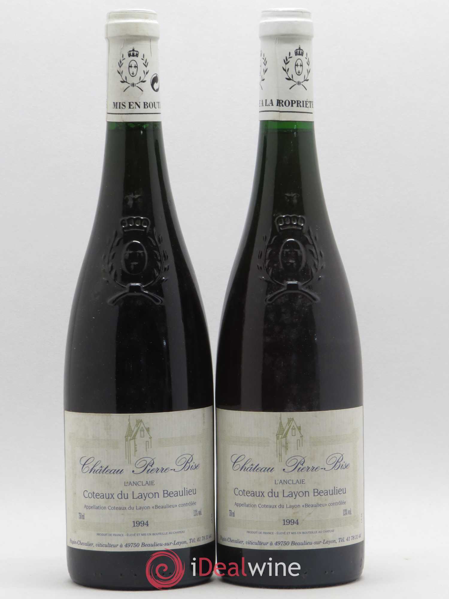 Coteaux du Layon L'Anclaie Château Pierre-Bise 1994 - Lotto di 2 bottiglie - 0