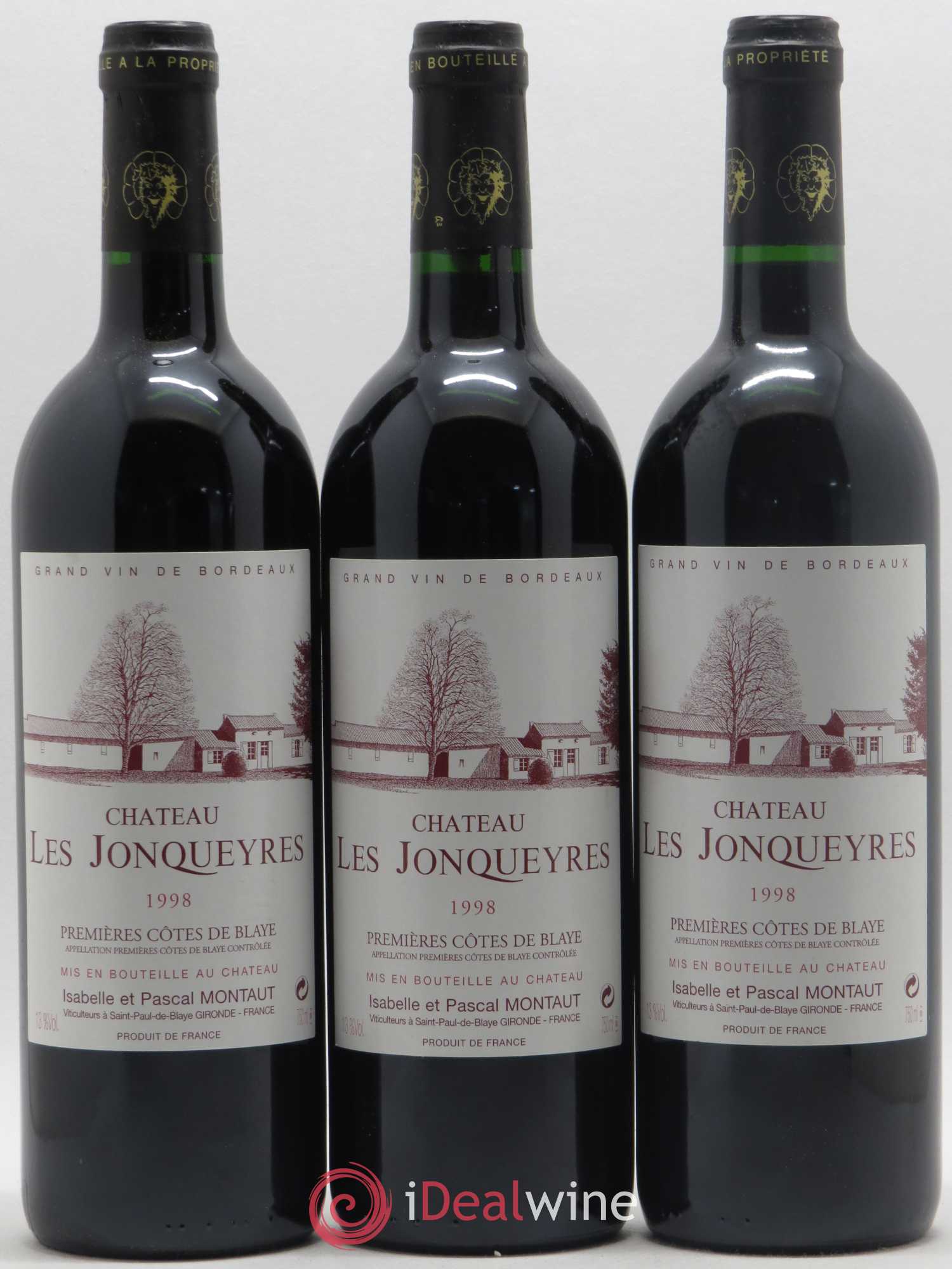 Château les Jonqueyres 1998 - Lot de 12 bouteilles - 1