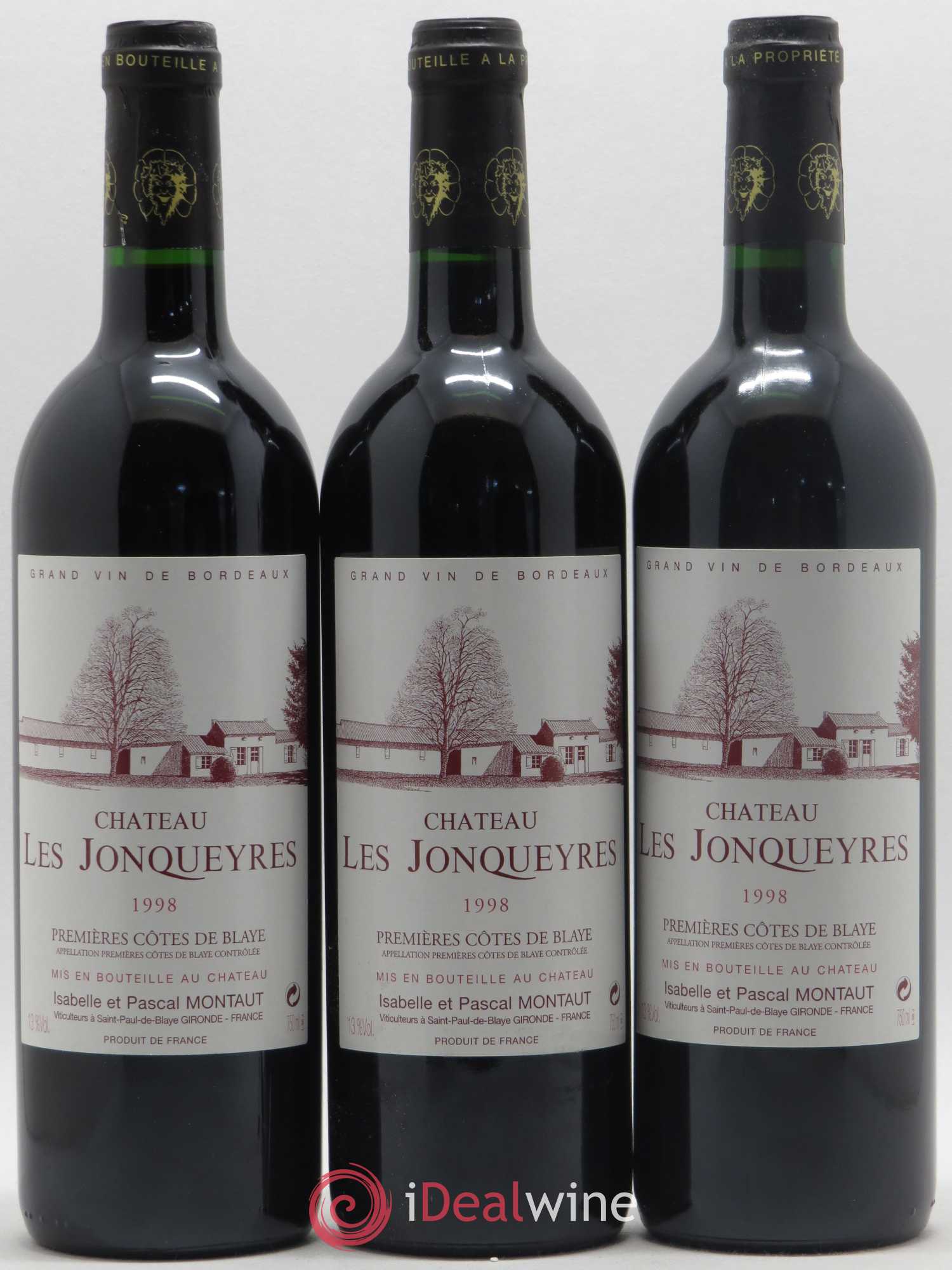 Château les Jonqueyres 1998 - Lot de 12 bouteilles - 2
