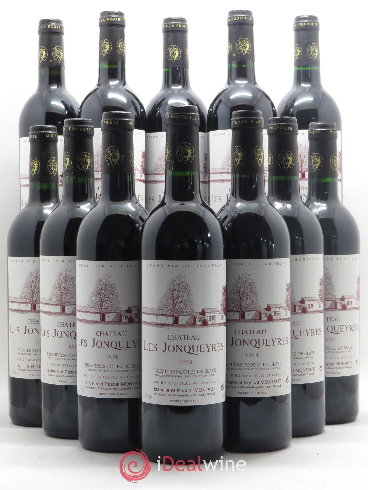 Château les Jonqueyres 1998 - Lot de 12 bouteilles - 0