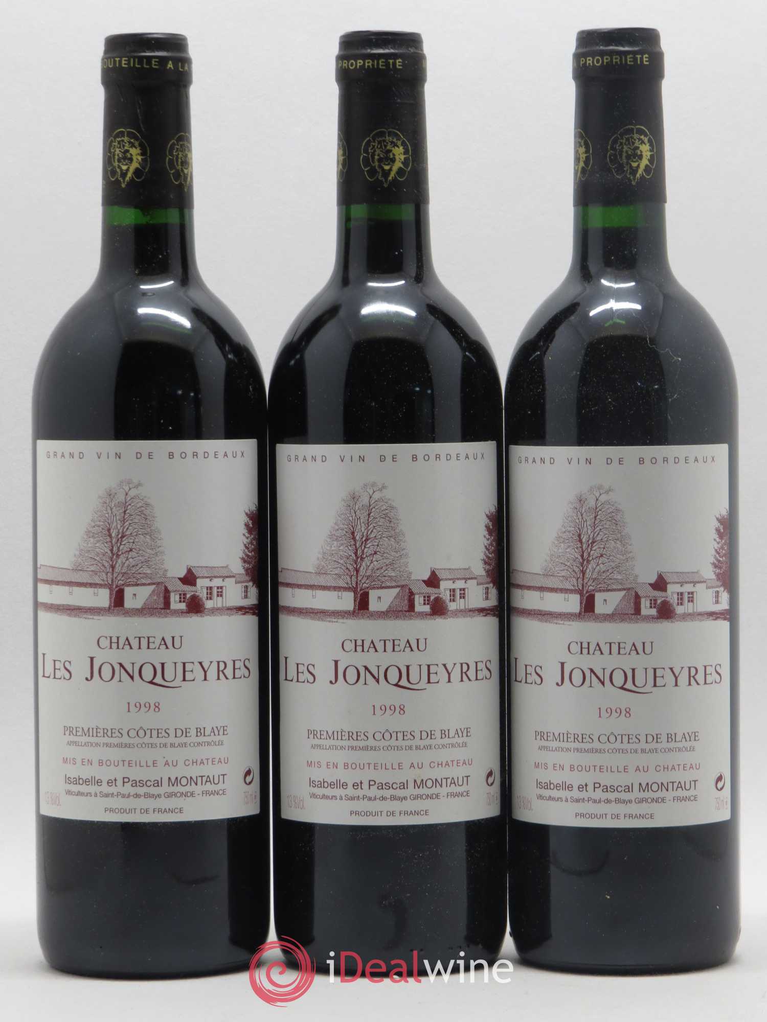 Château les Jonqueyres 1998 - Lot de 6 bouteilles - 1