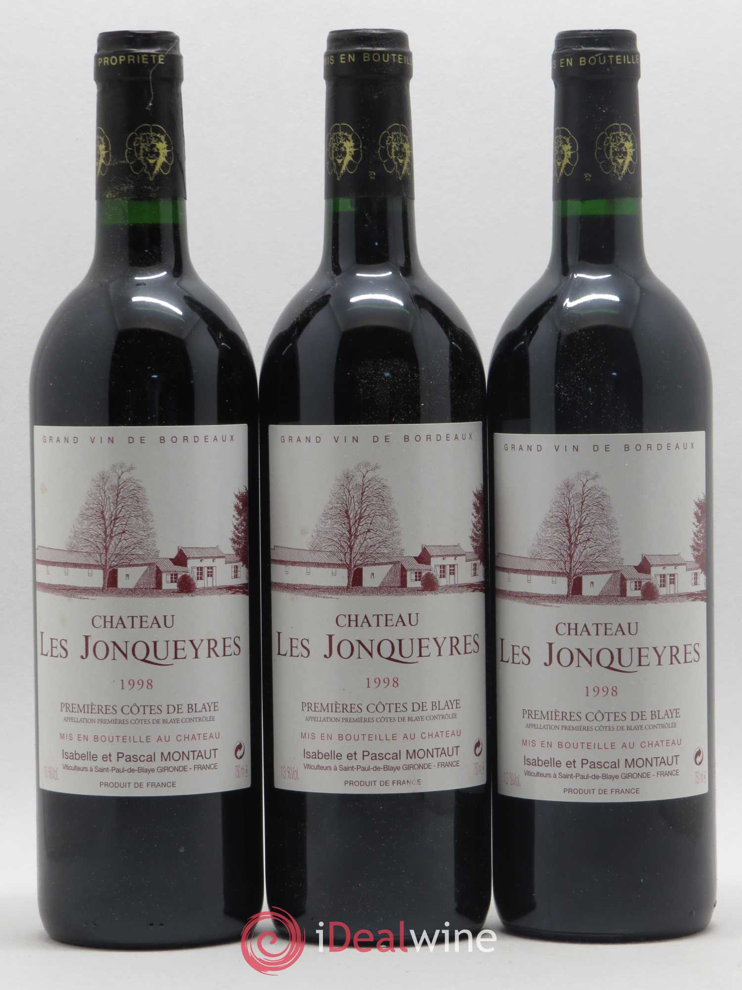 Château les Jonqueyres 1998 - Lot de 6 bouteilles - 2