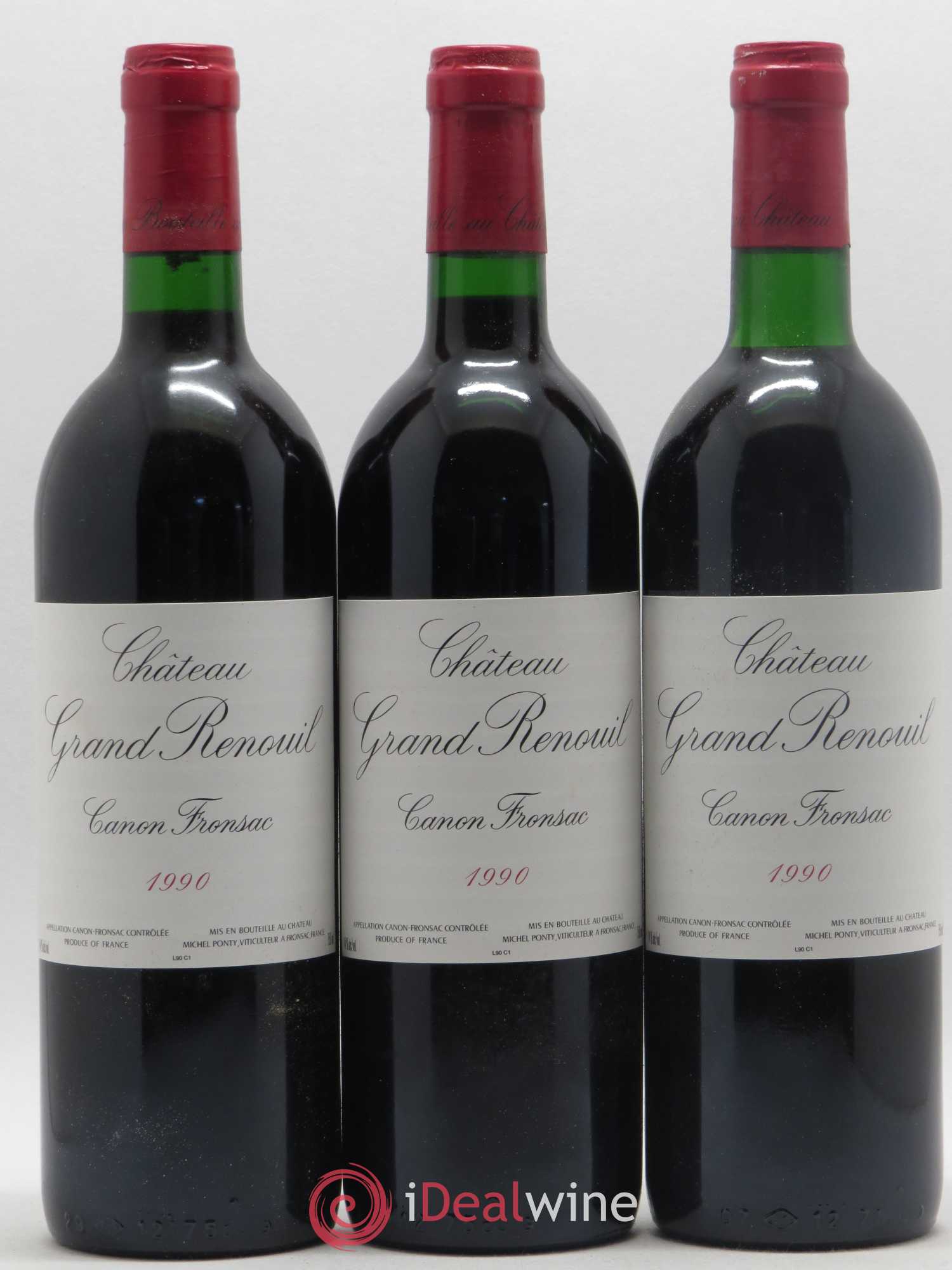 Canon-Fronsac Château Grand Renouil 1990 - Posten von 12 Flaschen - 2