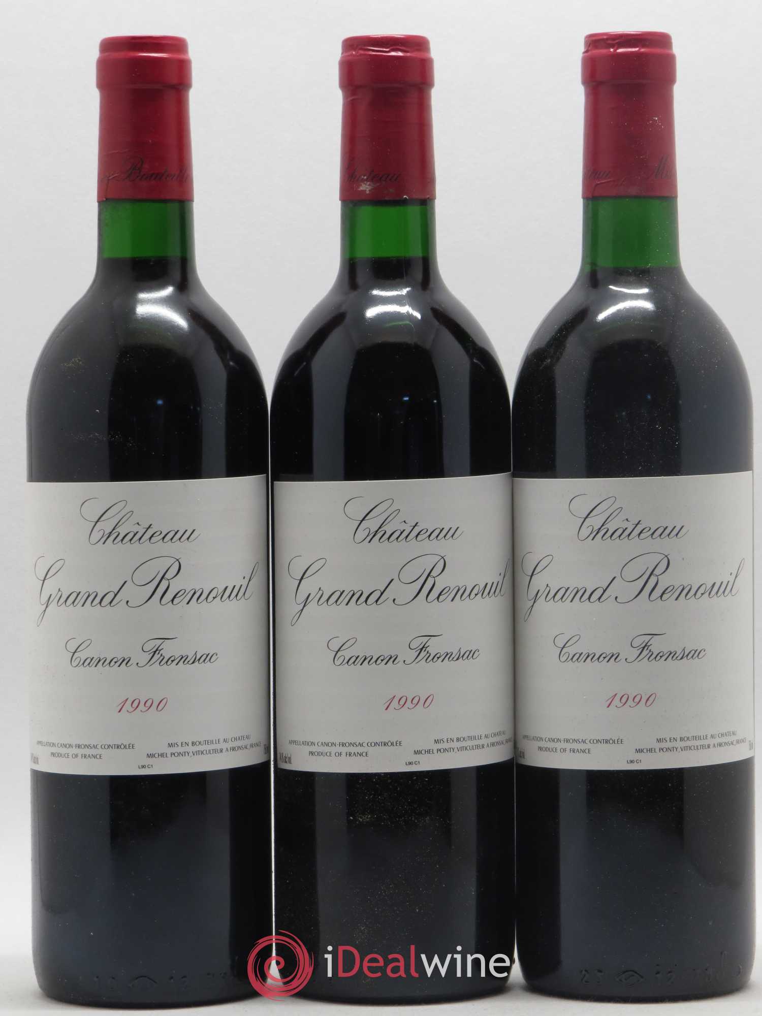 Canon-Fronsac Château Grand Renouil 1990 - Posten von 12 Flaschen - 3