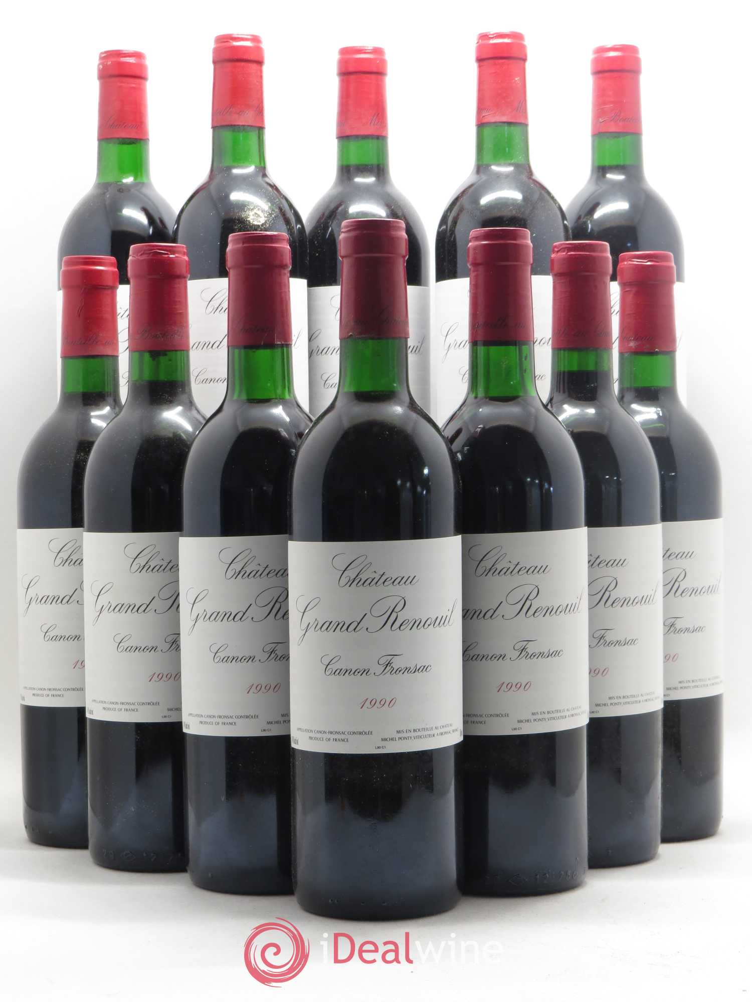 Canon-Fronsac Château Grand Renouil 1990 - Posten von 12 Flaschen - 0