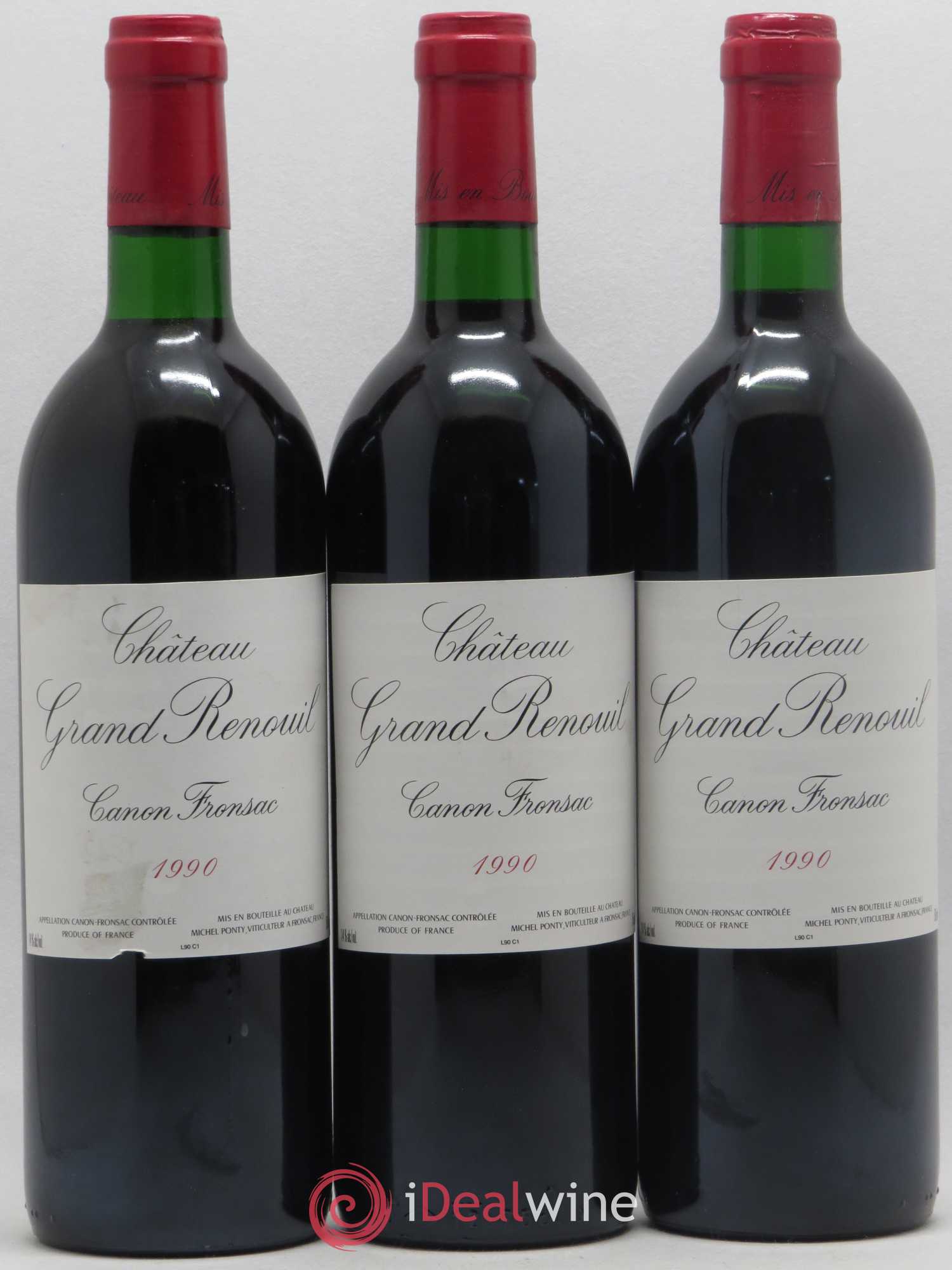 Canon-Fronsac Château Grand Renouil 1990 - Posten von 6 Flaschen - 2