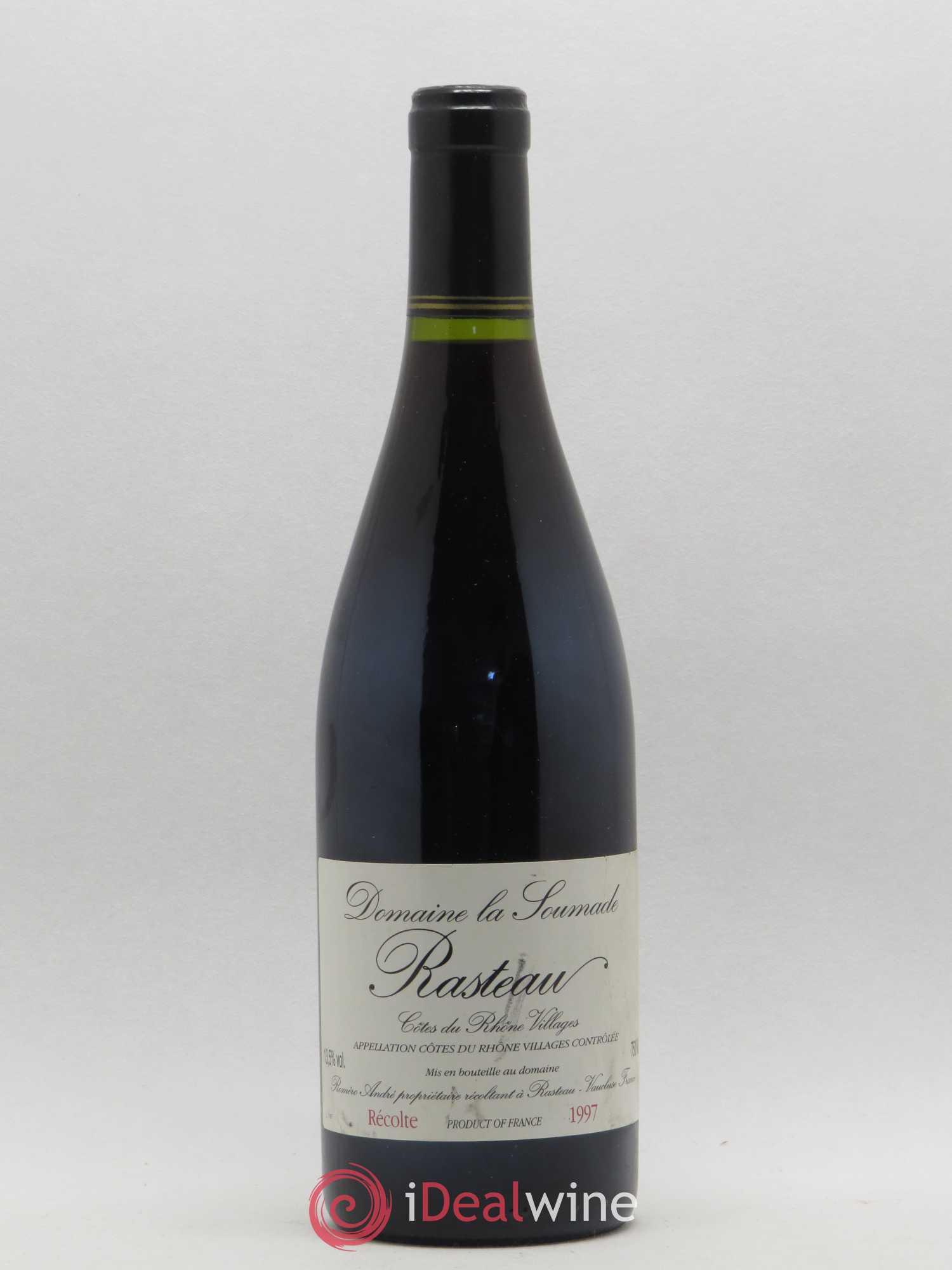 Rasteau La Soumade (Domaine) 1997 - Lot de 1 bouteille - 0