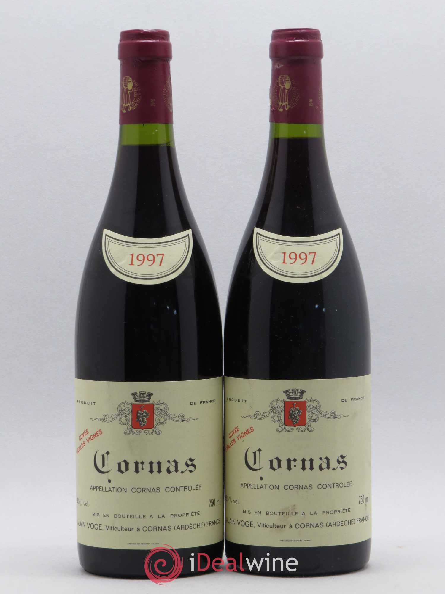 Cornas Les Vieilles Vignes Alain Voge (Domaine) 1997 - Lot de 2 bouteilles - 0