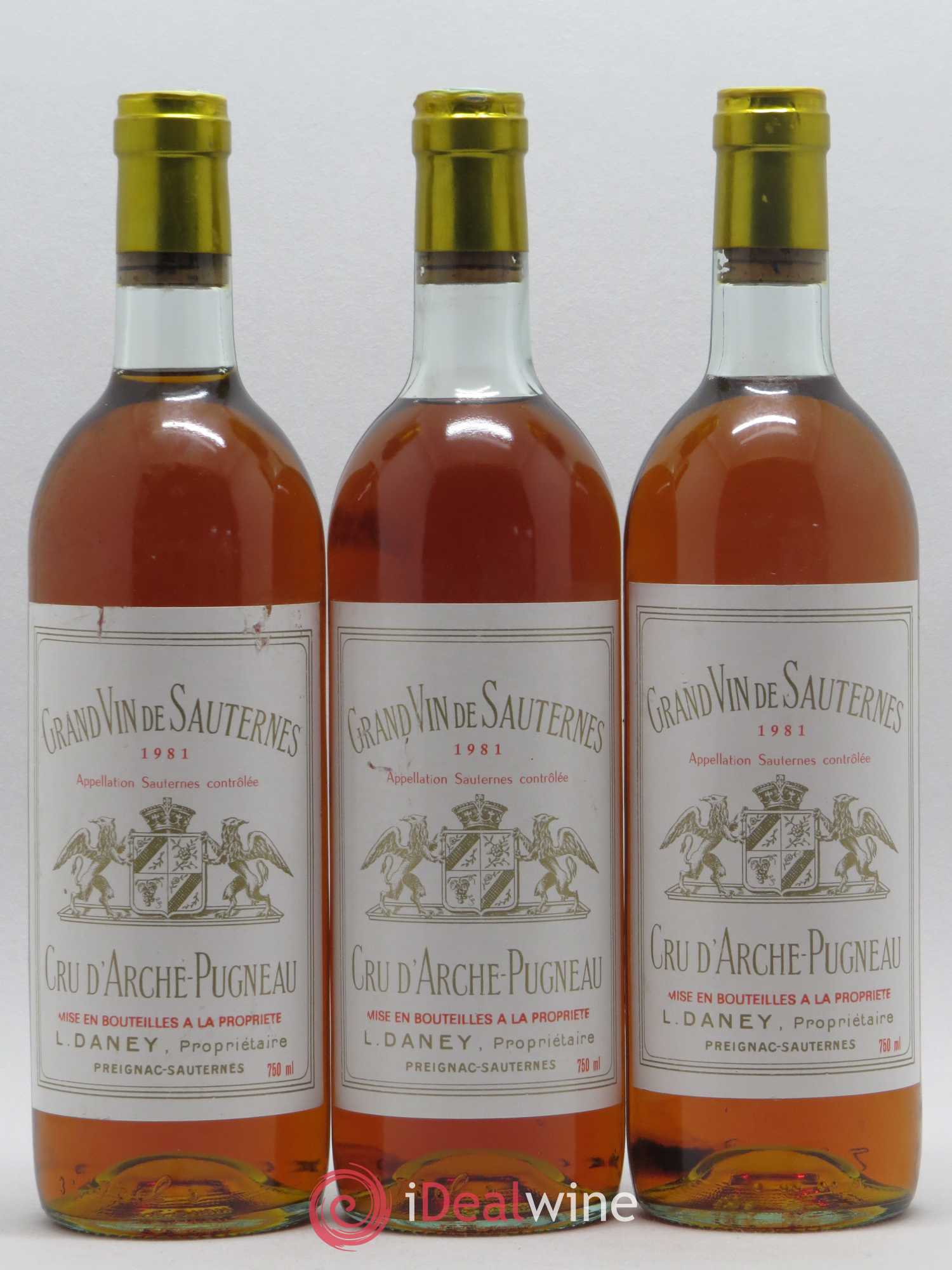 Cru d'Arche-Pugneau 1981 - Lotto di 3 bottiglie - 0
