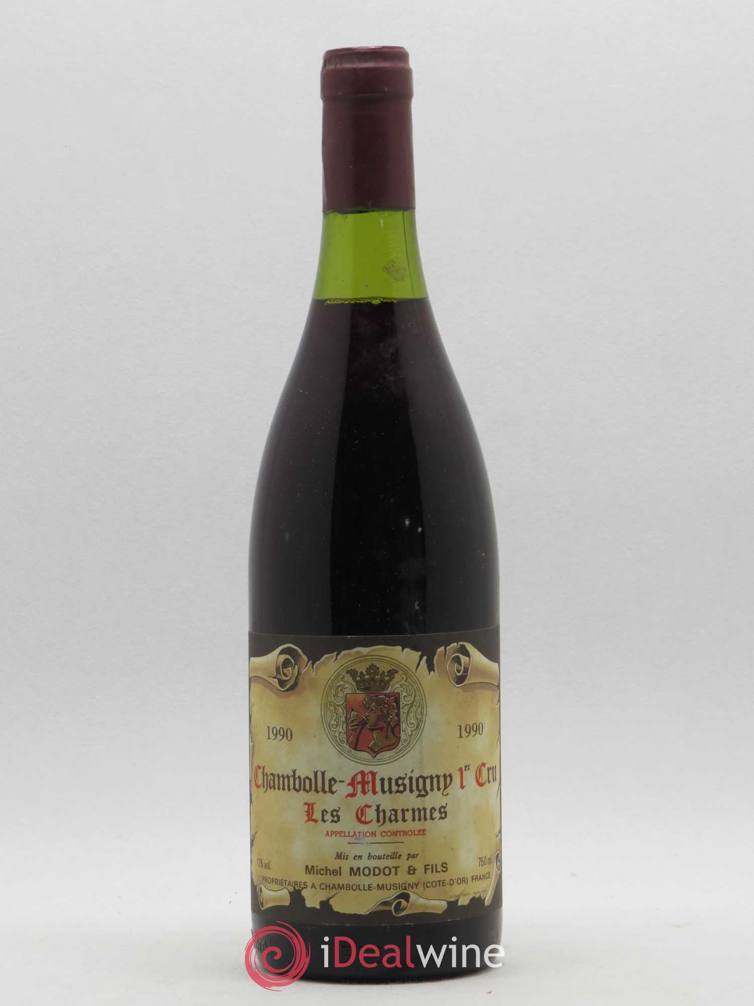 Chambolle-Musigny 1er Cru Les Charmes Michel Modot 1990 - Lot de 1 bouteille - 0
