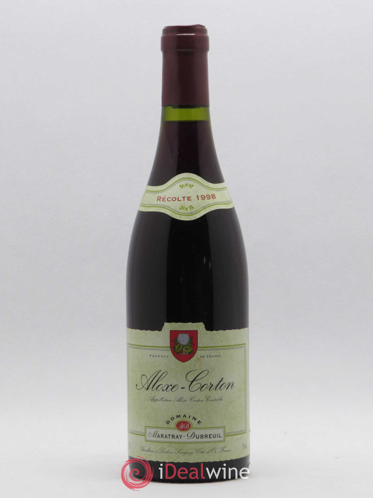 Aloxe-Corton Maratray Dubreuil 1998 - Lot de 1 bouteille - 0