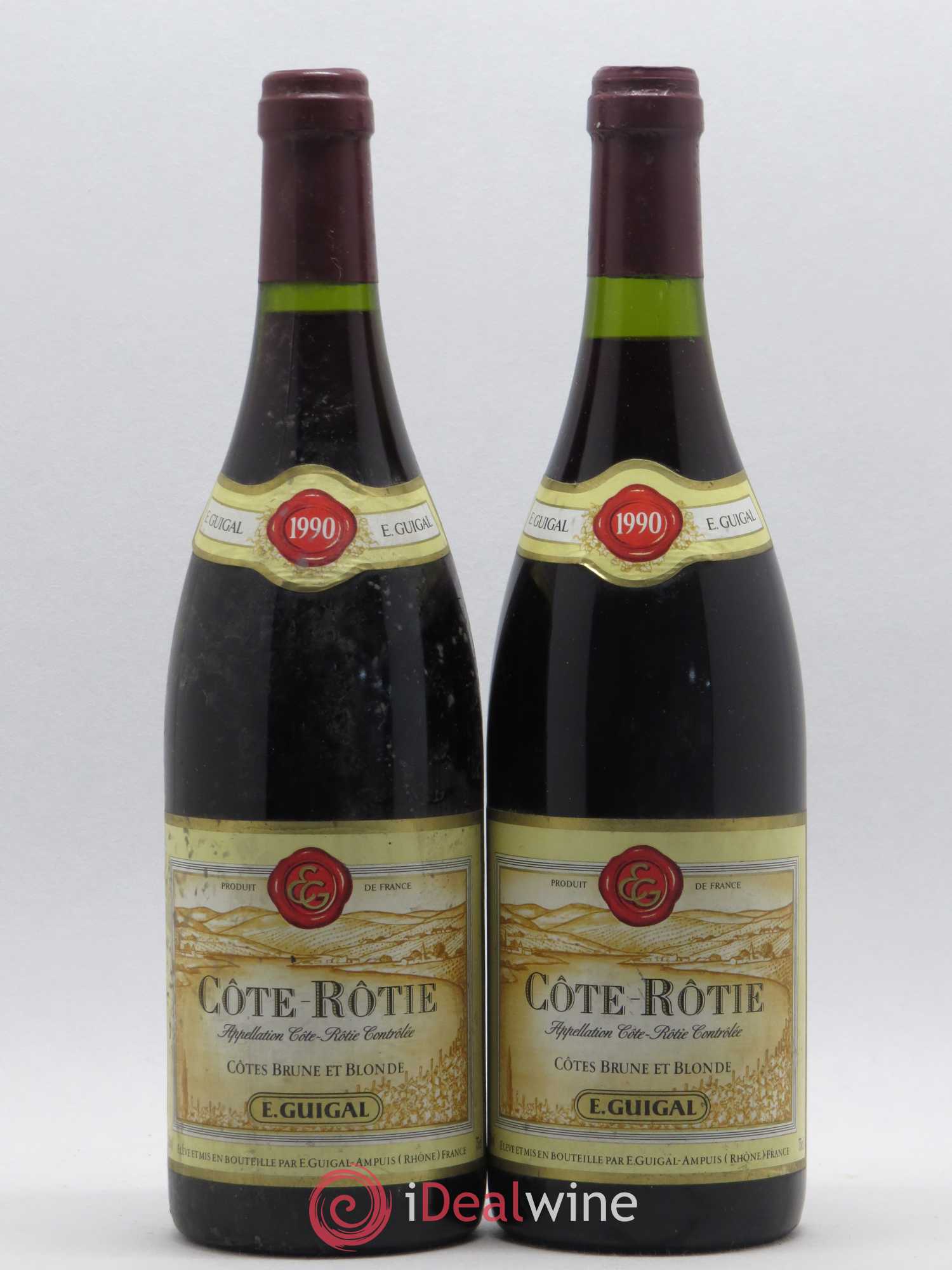 Côte-Rôtie Côtes Brune et Blonde Guigal 1990 - Lot de 2 bouteilles - 0