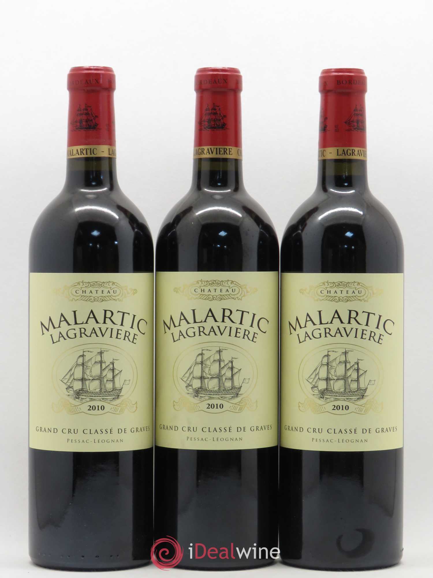 Château Malartic-Lagravière Cru Classé de Graves 2010 - Lot de 12 bouteilles - 1