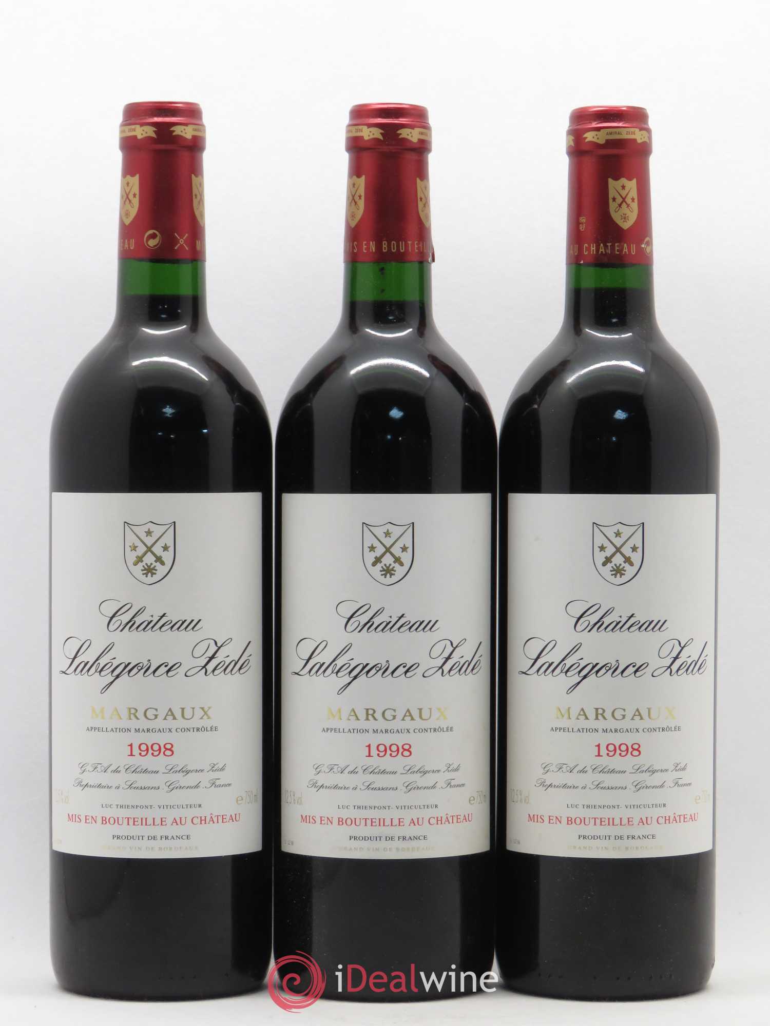 Château Labegorce Zédé Cru Bourgeois 1998 - Lot de 12 bouteilles - 3