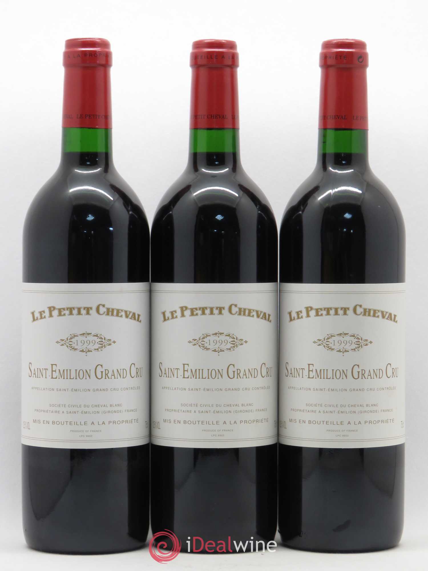 Le Petit Cheval Second Vin 1999 - Lot de 12 bouteilles - 1