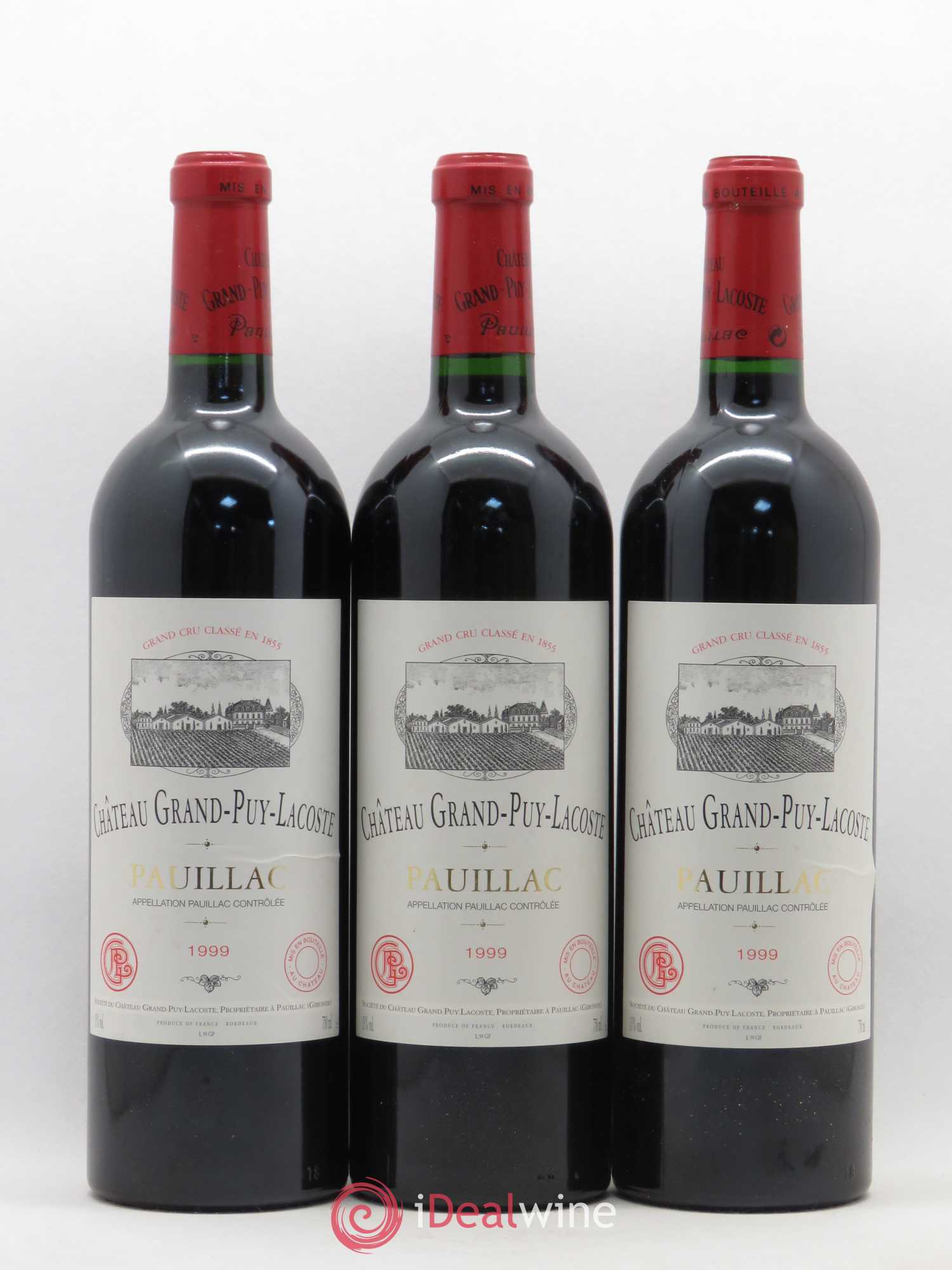 Château Grand Puy Lacoste 5ème Grand Cru Classé 1999 - Lot de 12 bouteilles - 2