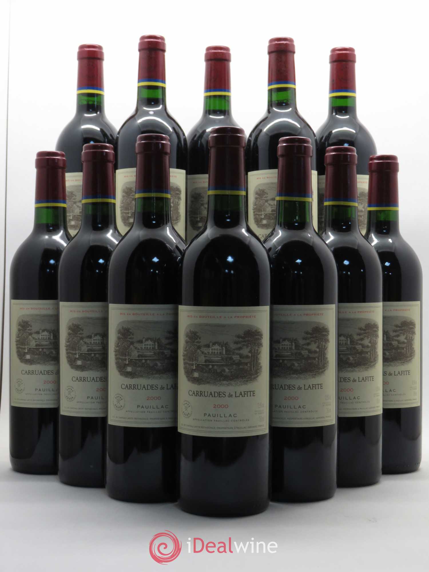 Carruades de Lafite Rothschild Second Vin 2000 - Lot de 12 bouteilles - 0