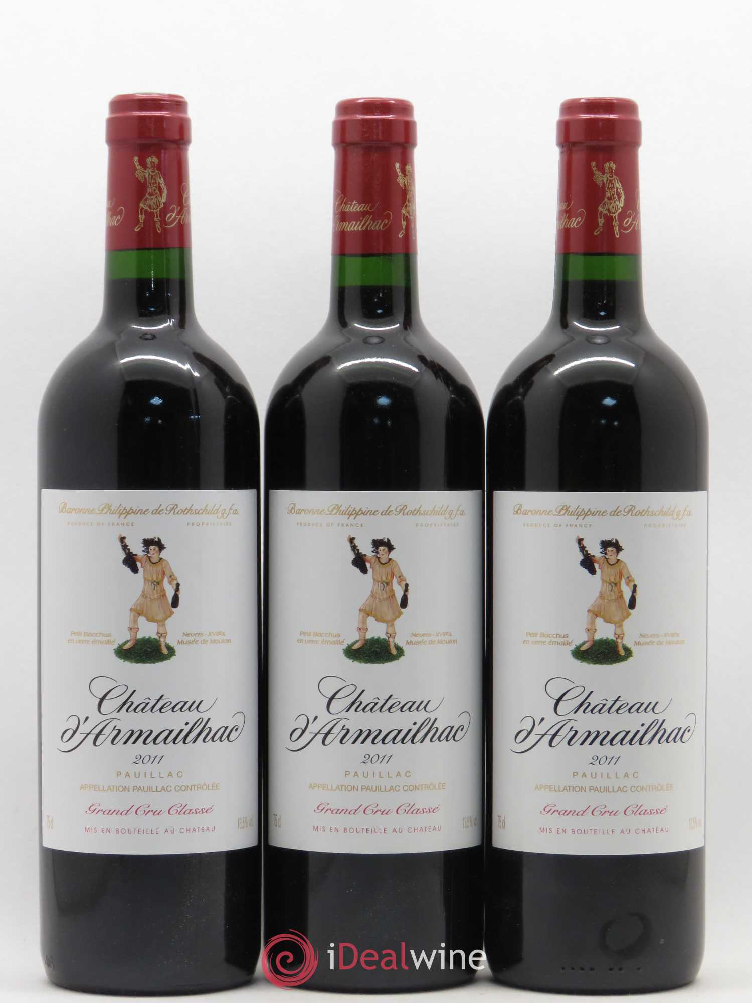 Château d' Armailhac - Mouton Baron(ne) Philippe 5ème Grand Cru Classé 2011 - Lotto di 12 bottiglie - 4