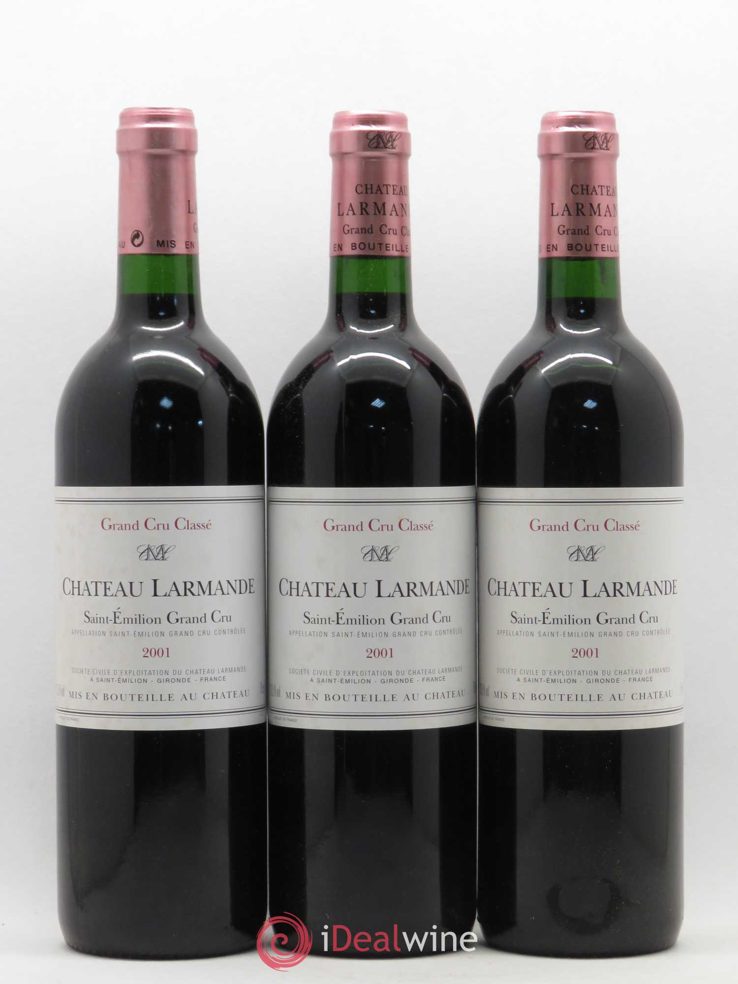 Château Larmande Grand Cru Classé 2001 - Lot de 12 bouteilles - 1