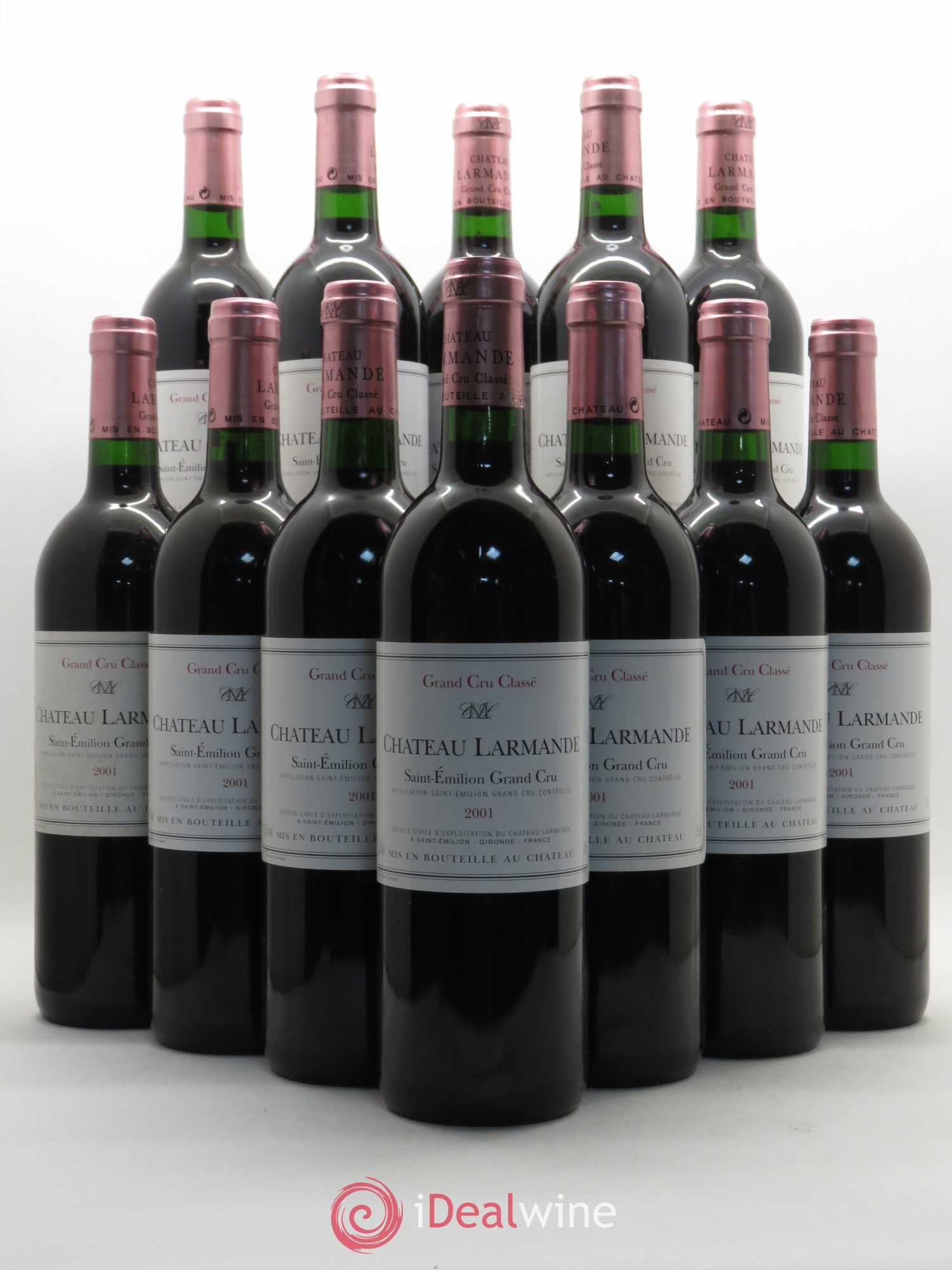 Château Larmande Grand Cru Classé 2001 - Lot de 12 bouteilles - 0