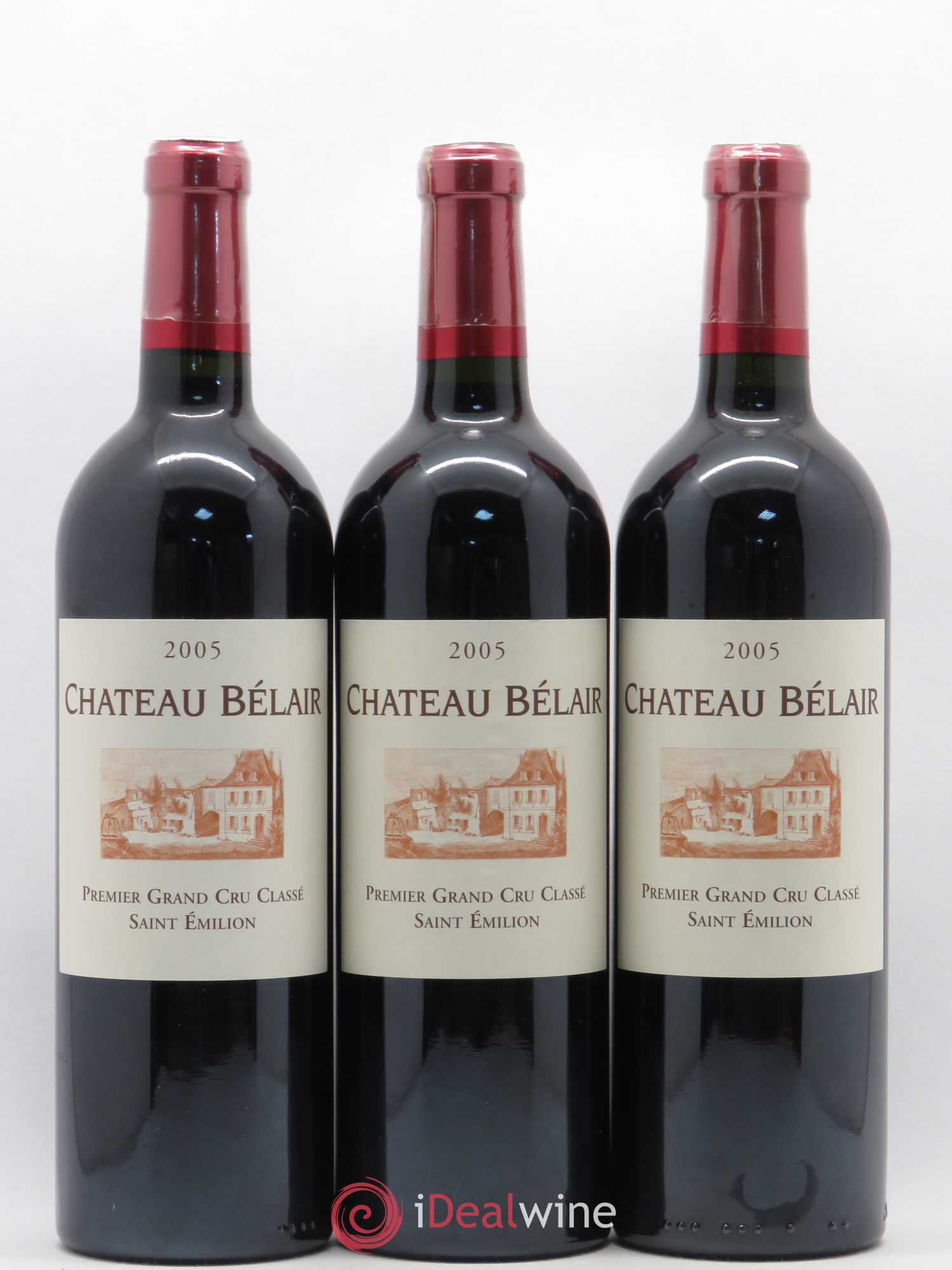 Château Belair (Belair-Monange) 1er Grand Cru Classé B 2005 - Lot de 12 bouteilles - 1