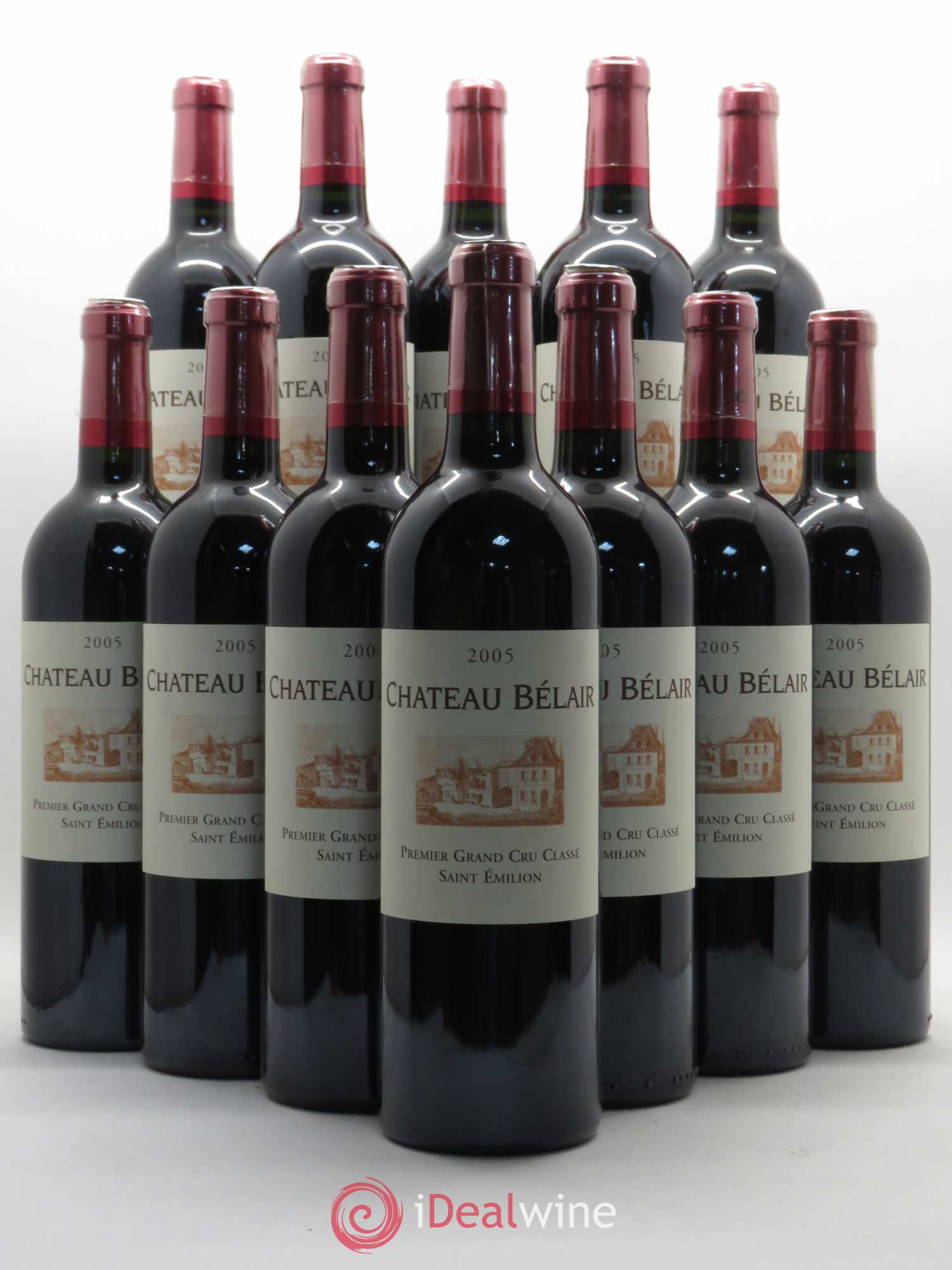 Château Belair (Belair-Monange) 1er Grand Cru Classé B 2005 - Lot de 12 bouteilles - 0