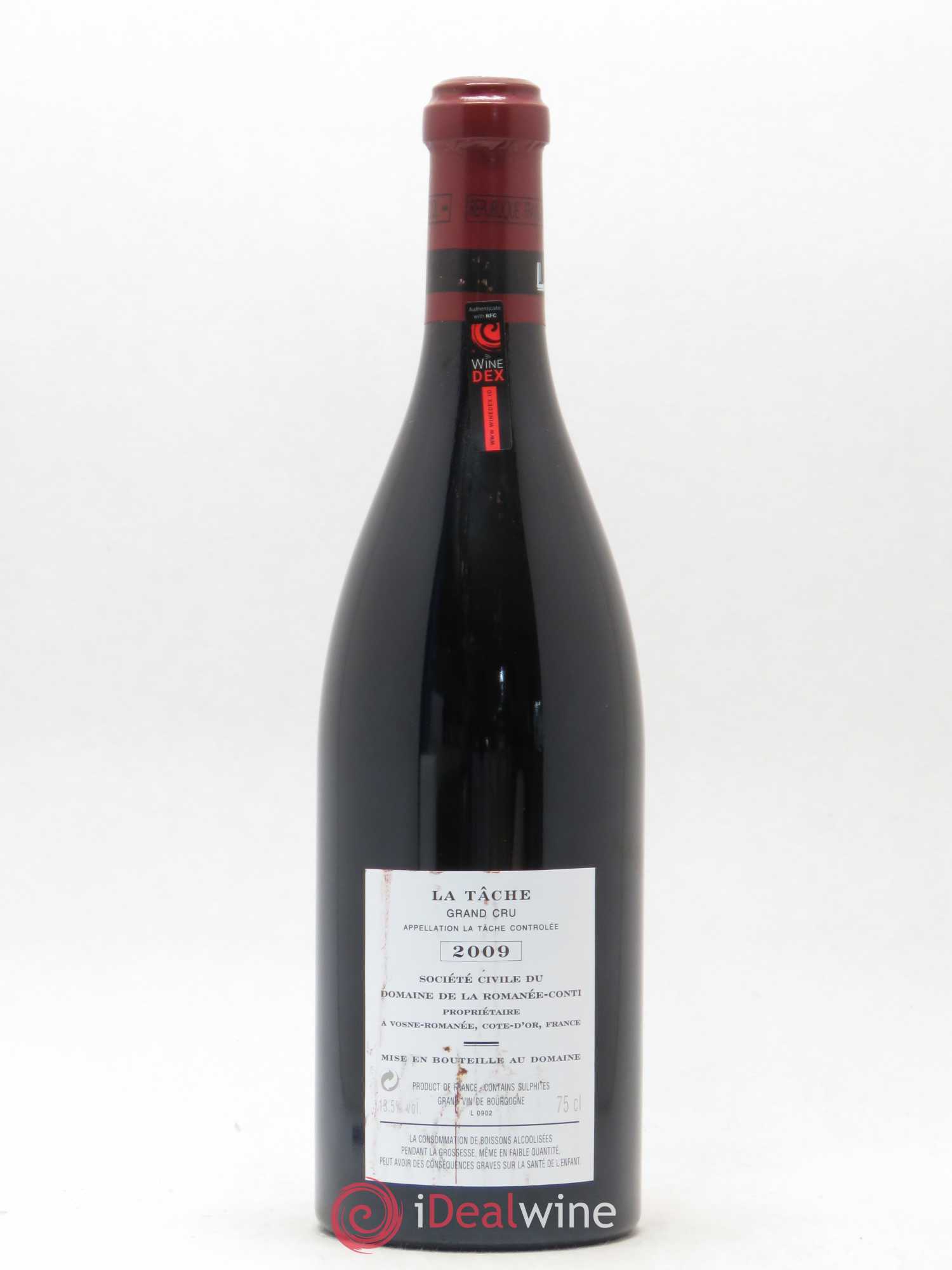 La Tâche Grand Cru Domaine de la Romanée-Conti 2009 - Lot de 1 bouteille - 1