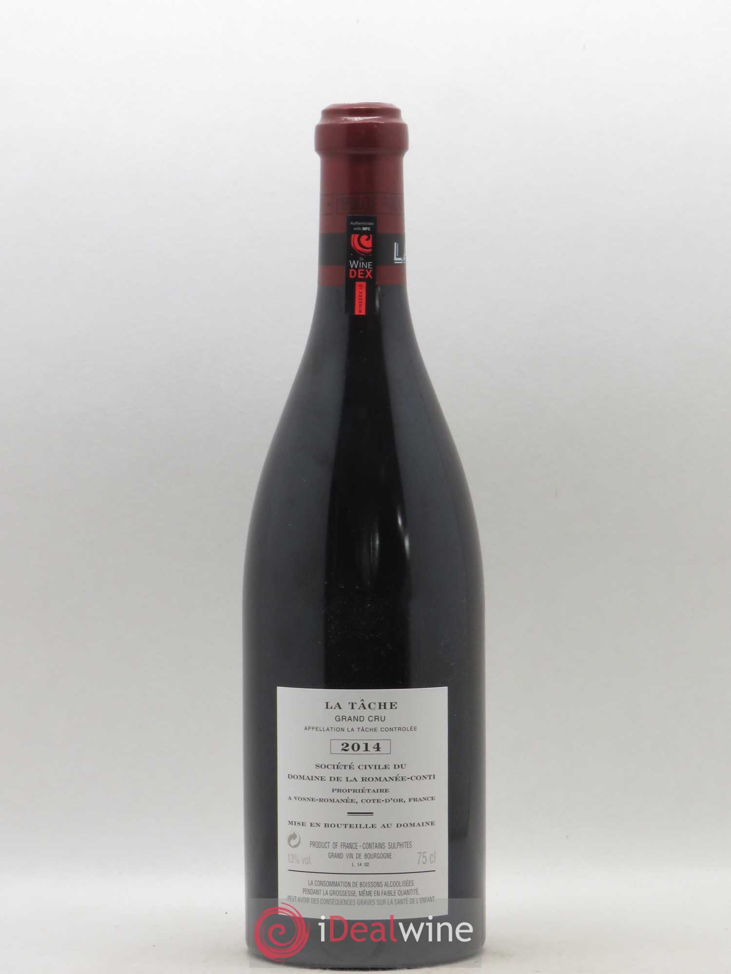 La Tâche Grand Cru Domaine de la Romanée-Conti 2014 - Lot de 1 bouteille - 1