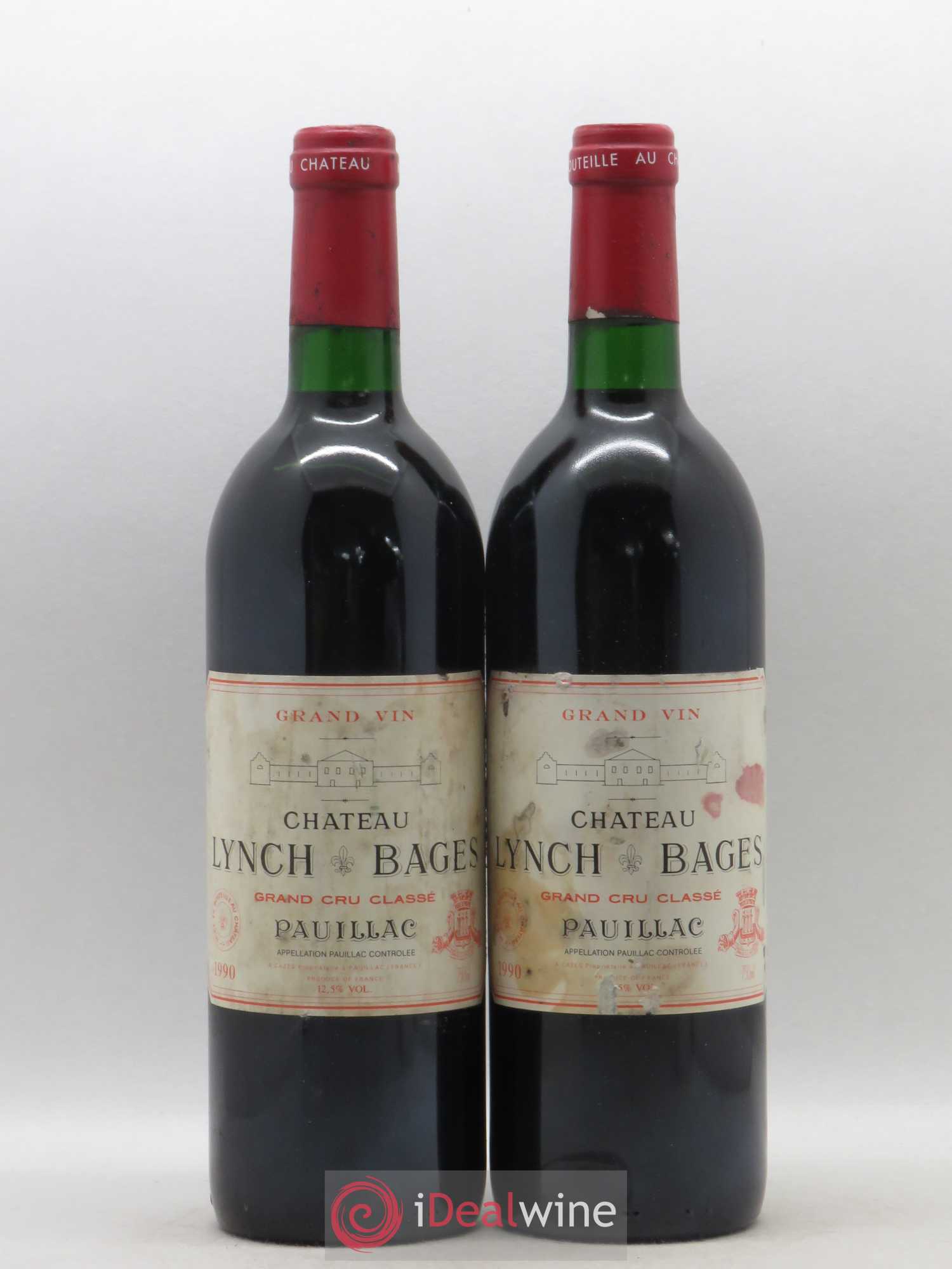 Château Lynch Bages 5ème Grand Cru Classé 1990 - Lot de 2 bouteilles - 0