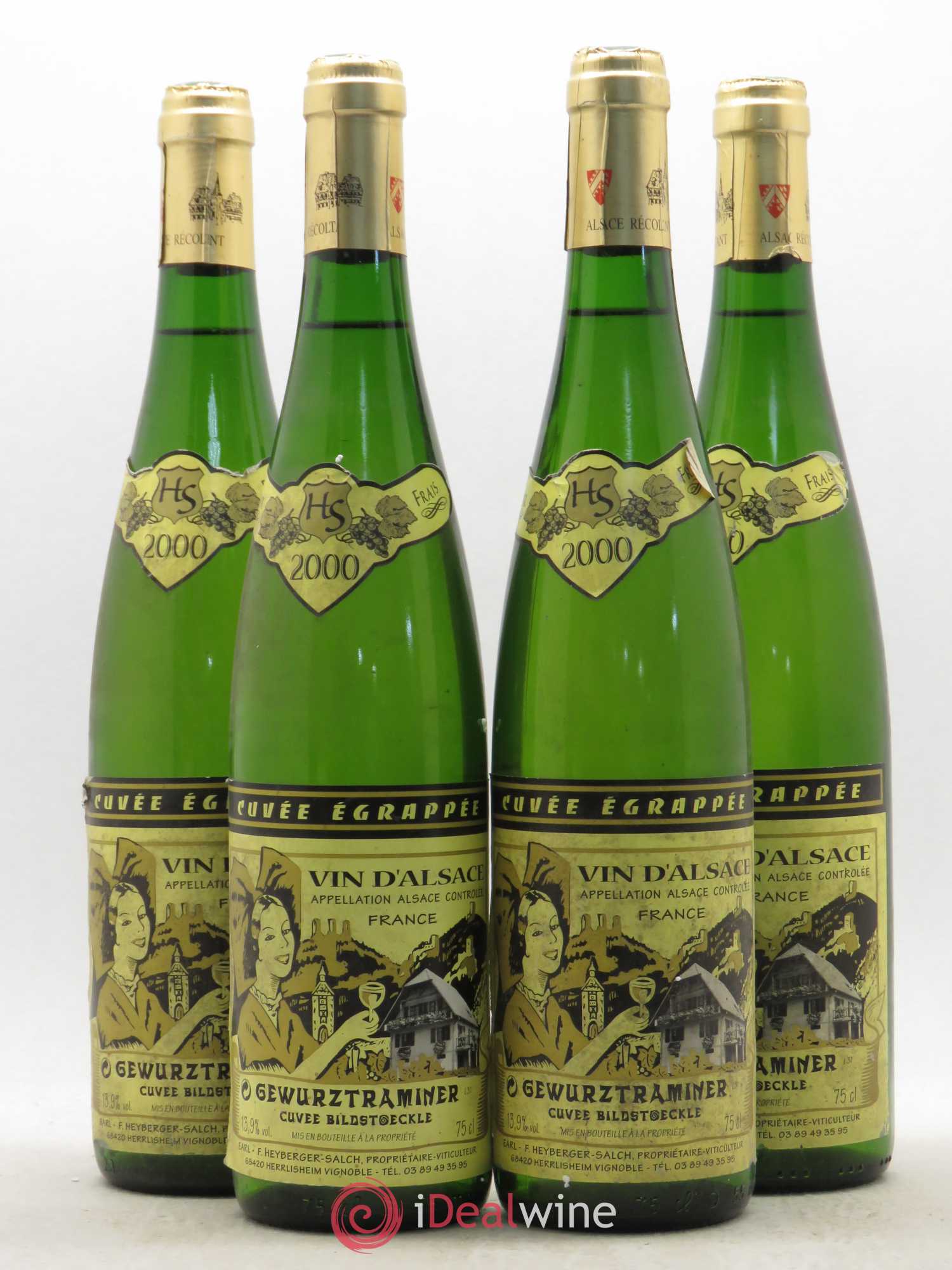 Gewurztraminer Cuvée Bildstoeckle F.Heyberger-Salch 2000 - Posten von 4 Flaschen - 0