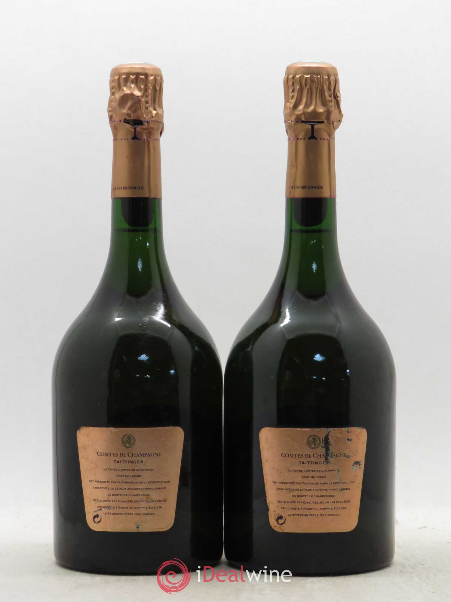 Comtes de Champagne Rosé Grand Cru Brut Taittinger 1997 - Lot de 2 bouteilles - 1