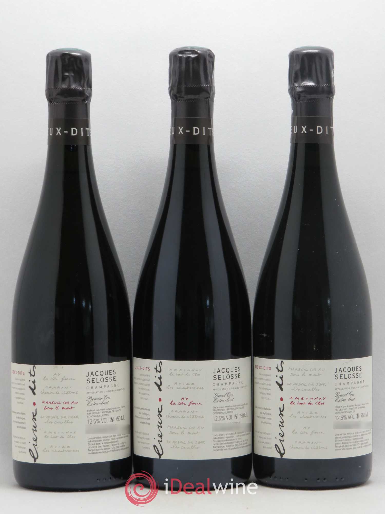 Caisse Collection Lieux-dits Jacques Selosse - Lot de 6 bouteilles - 1