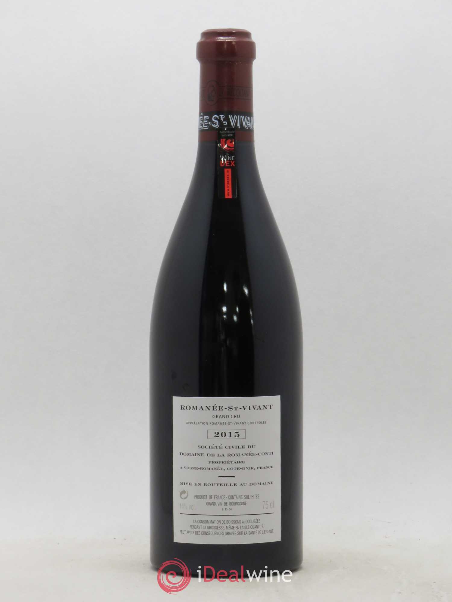 Romanée-Saint-Vivant Grand Cru Domaine de la Romanée-Conti 2015 - Lot de 1 bouteille - 1