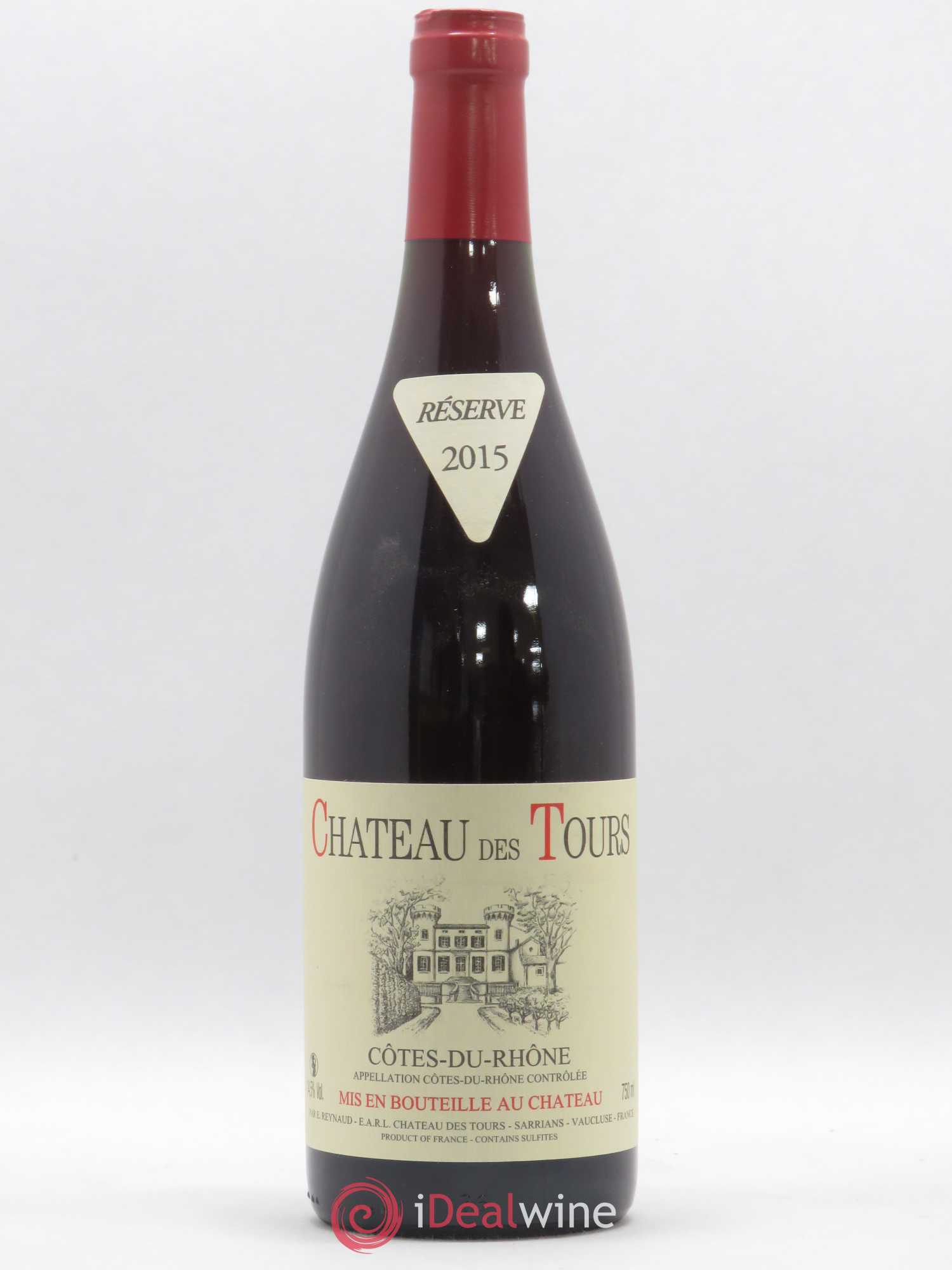 Côtes-du-Rhône Château des Tours Emmanuel Reynaud 2015 - Lot de 1 bouteille - 0