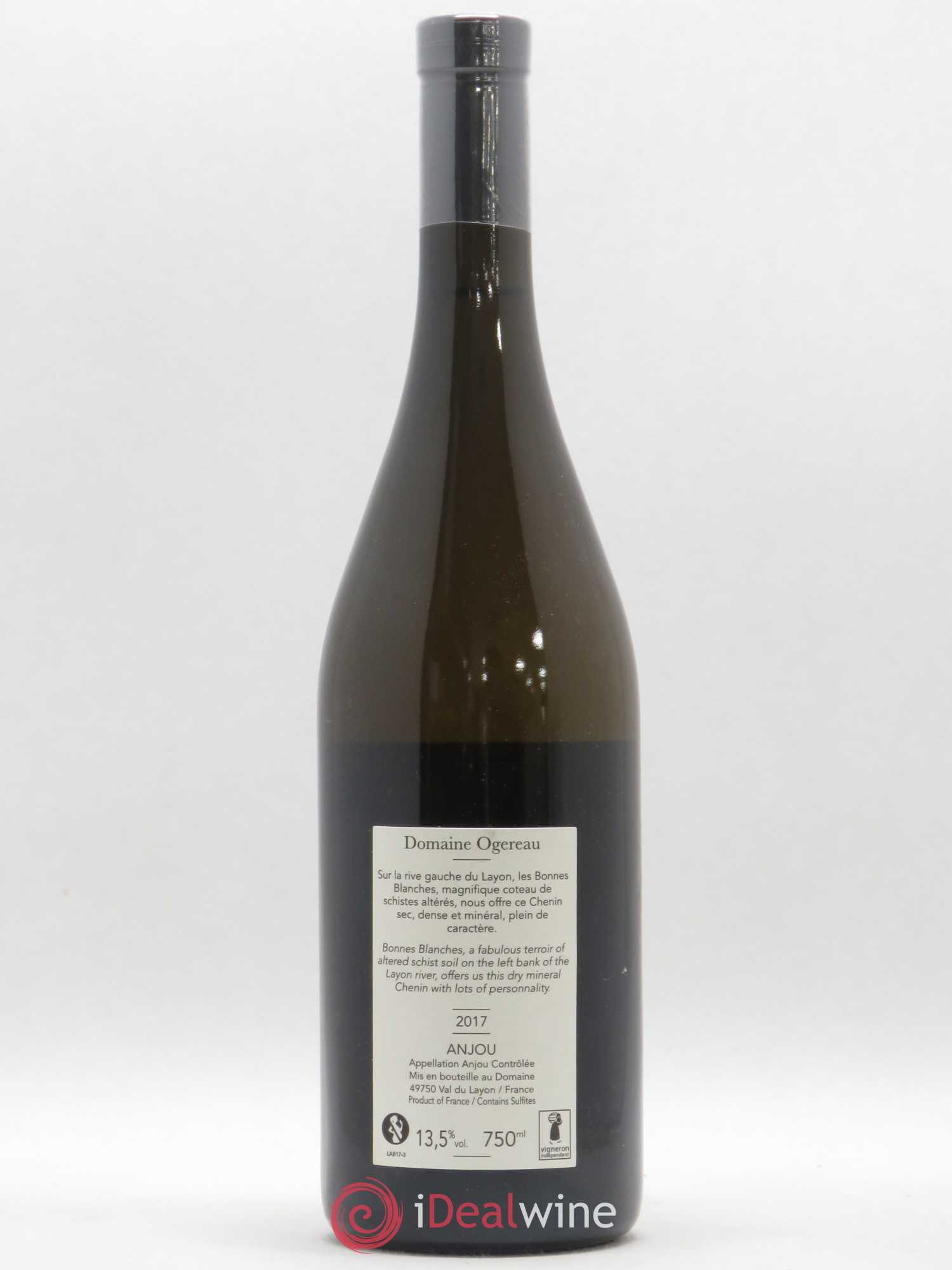 Anjou Les Bonnes Blanches Domaine Ogereau 2017 - Posten von 1 Flasche - 1