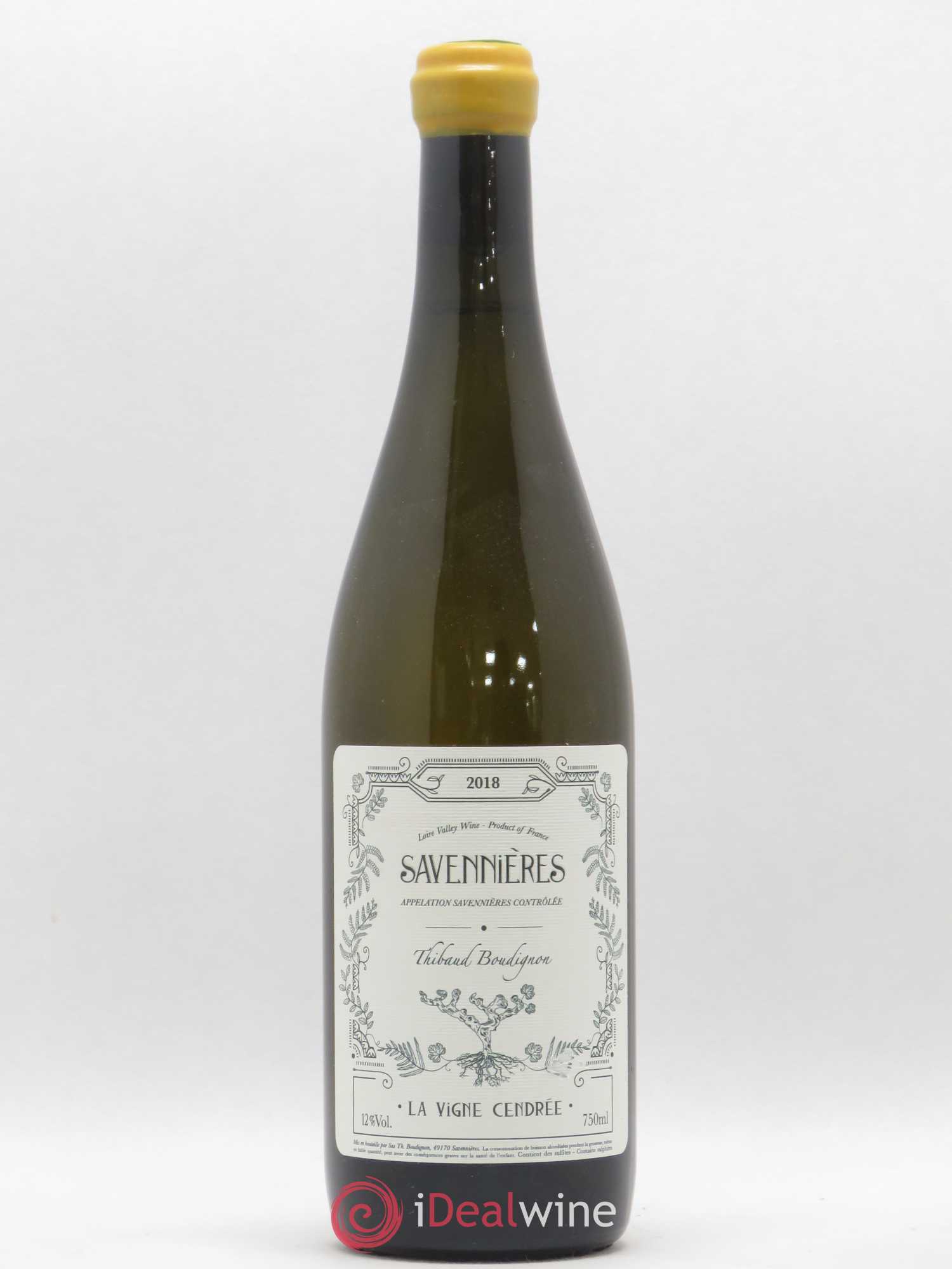 Savennières La Vigne Cendrée Thibaut Boudignon (sans prix de réserve) 2018 - Posten von 1 Flasche - 0