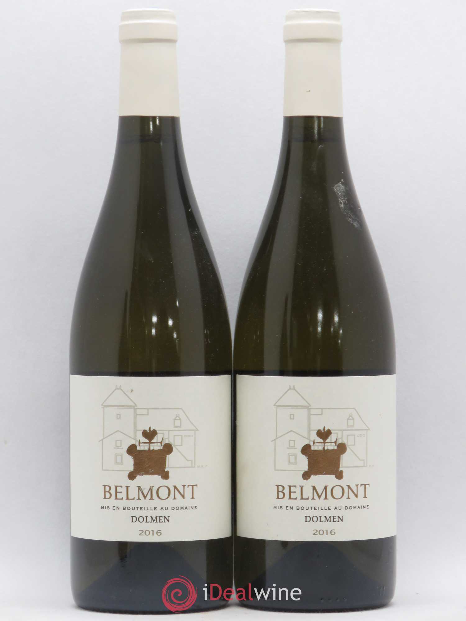 Côtes du Lot Dolmen Domaine Belmont Chardonnay (sans prix de réserve) 2016 - Lotto di 2 bottiglie - 0