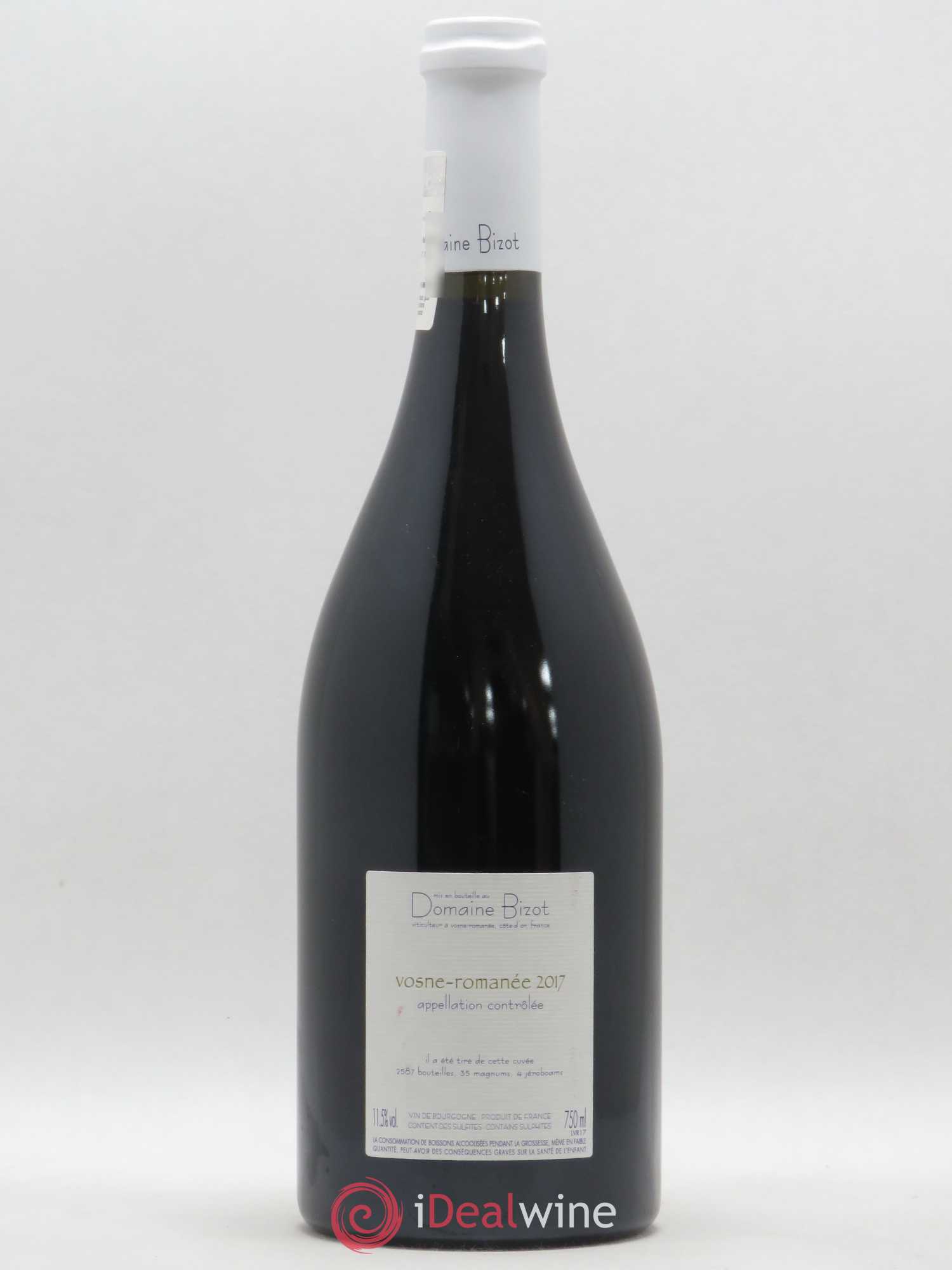 Vosne-Romanée Bizot (Domaine) 2017 - Lot de 1 bouteille - 1