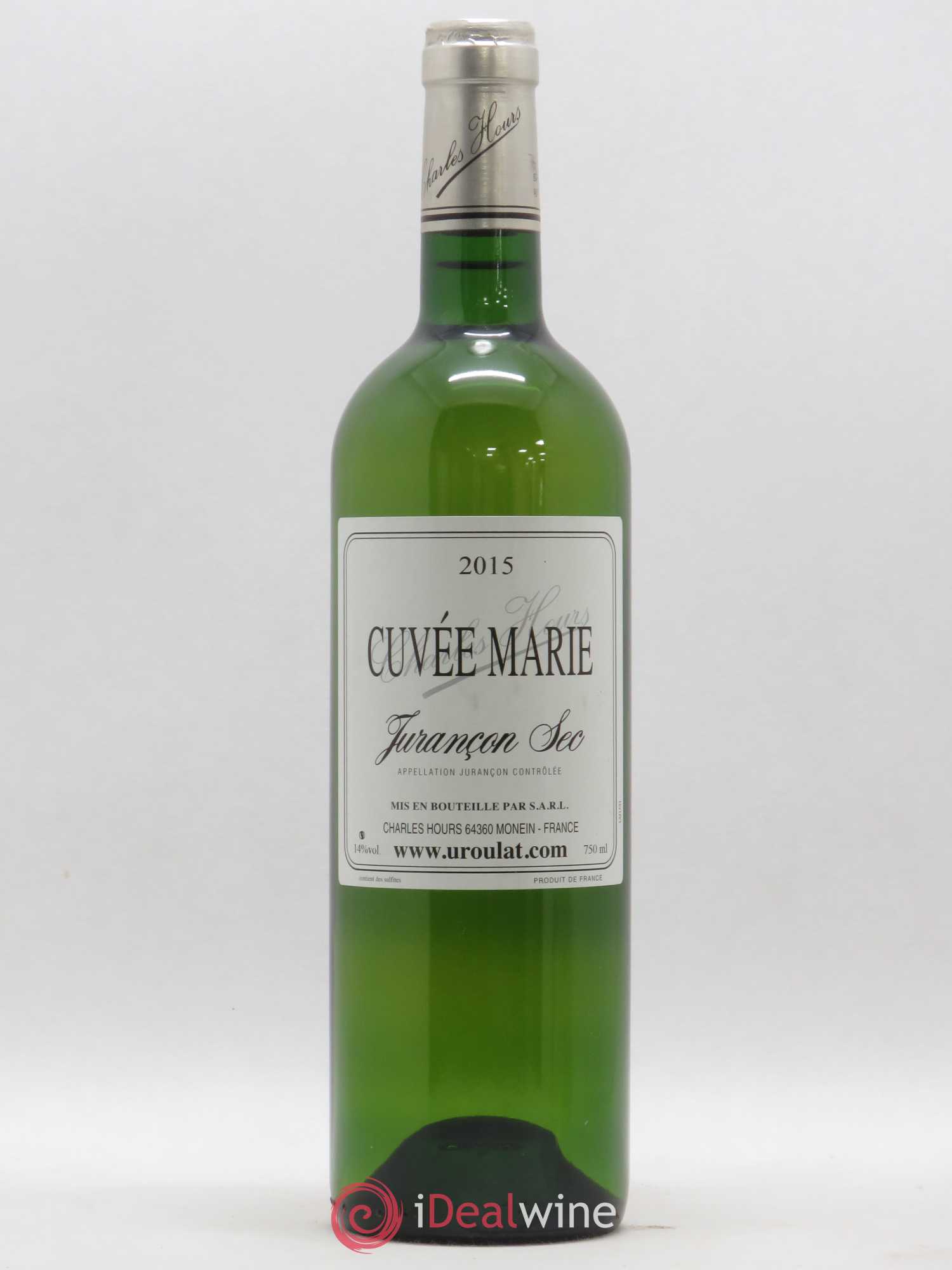 Jurançon Sec Uroulat Cuvée Marie Charles Hours Sec 2015 - Lot de 1 bouteille - 0