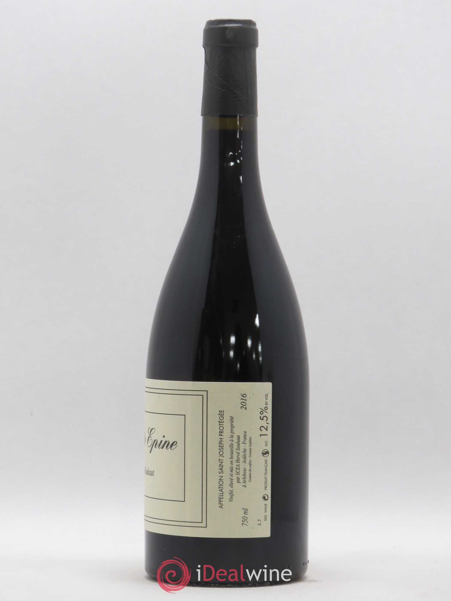 Saint-Joseph Sainte Epine Hervé Souhaut - Domaine Romaneaux-Destezet 2016 - Lot de 1 bouteille - 1