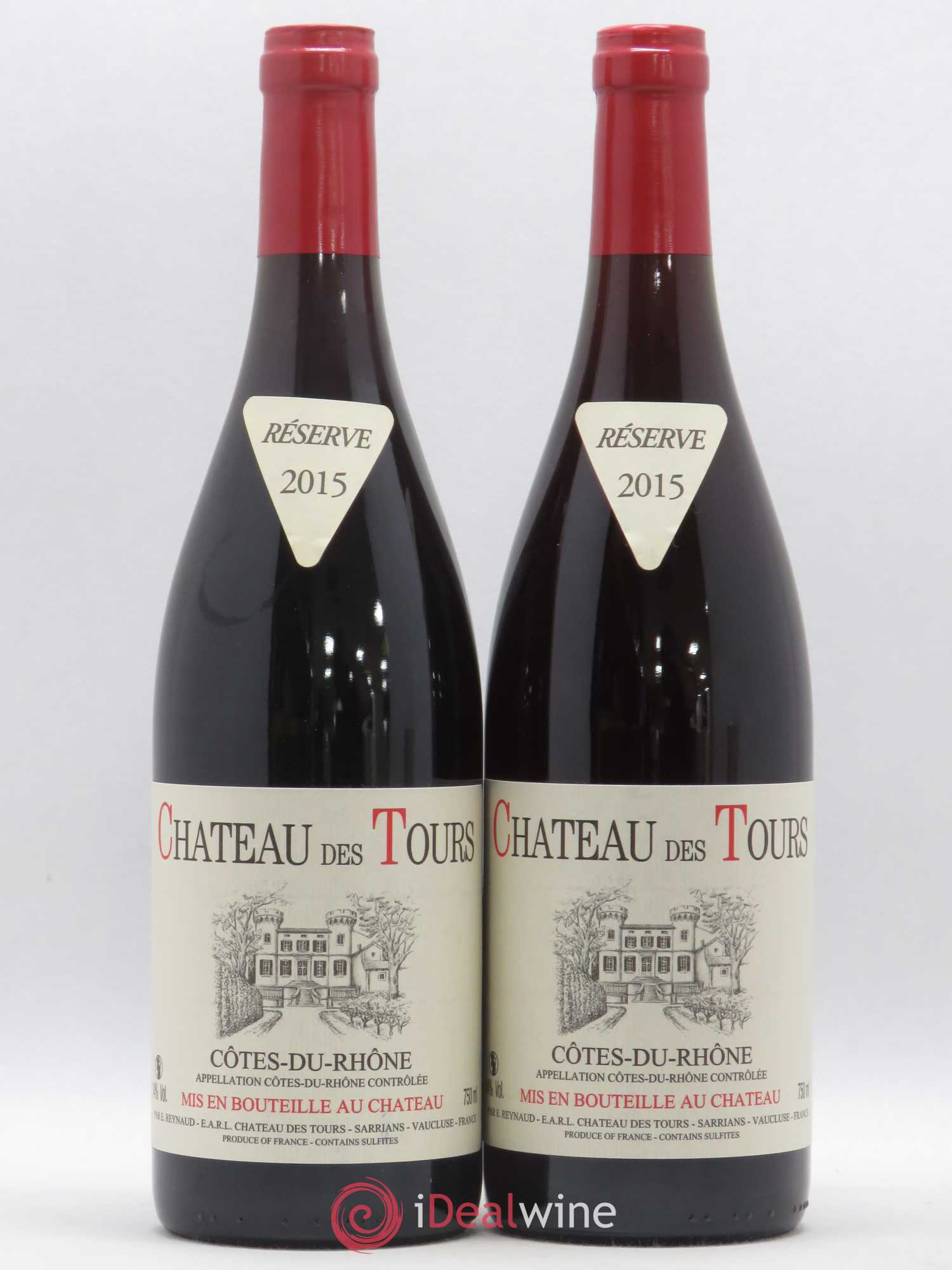 Côtes-du-Rhône Château des Tours Emmanuel Reynaud 2015 - Lot de 2 bouteilles - 0