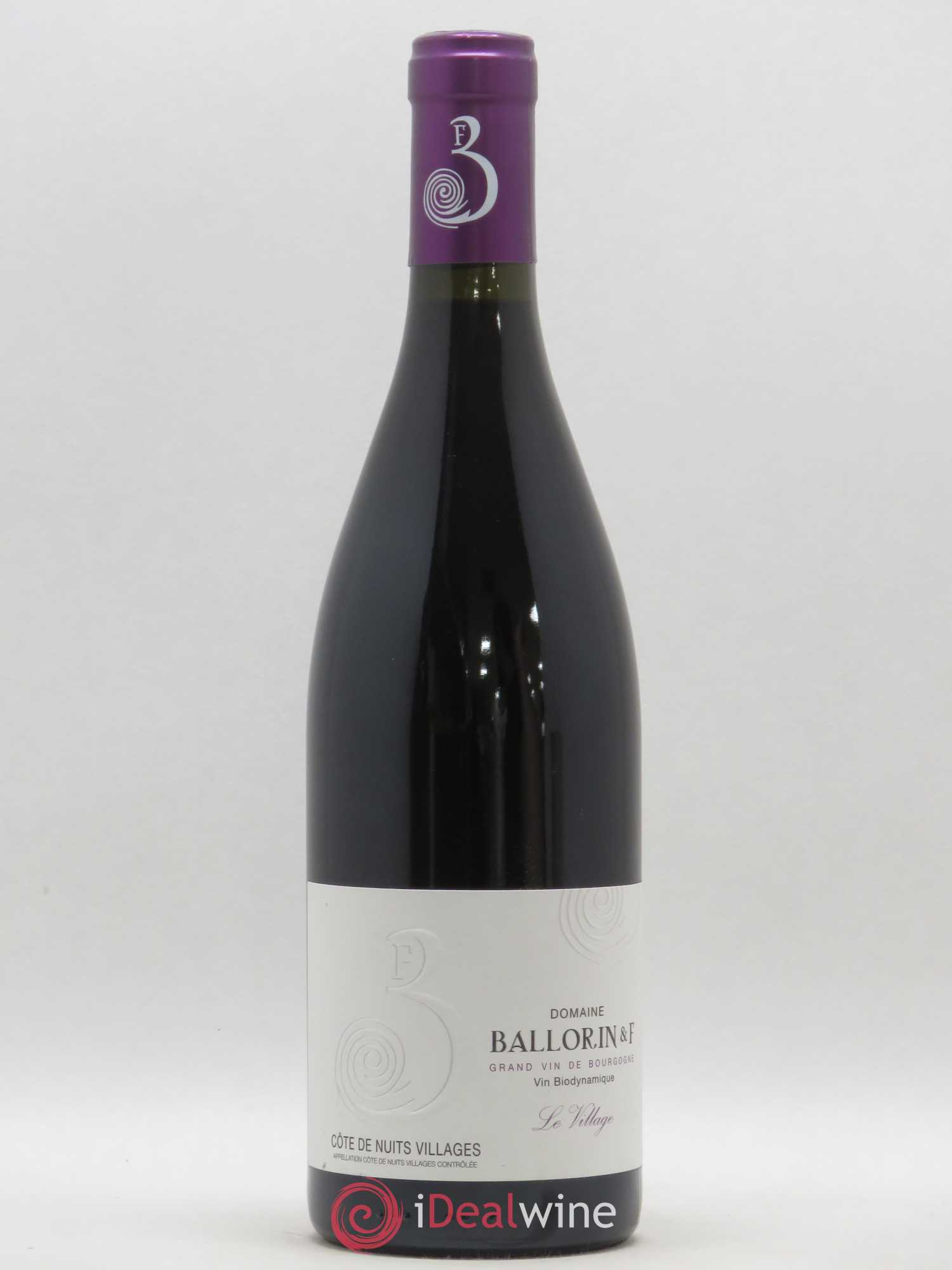Côte de Nuits-Villages Le Village Ballorin & F 2017 - Posten von 1 Flasche - 0