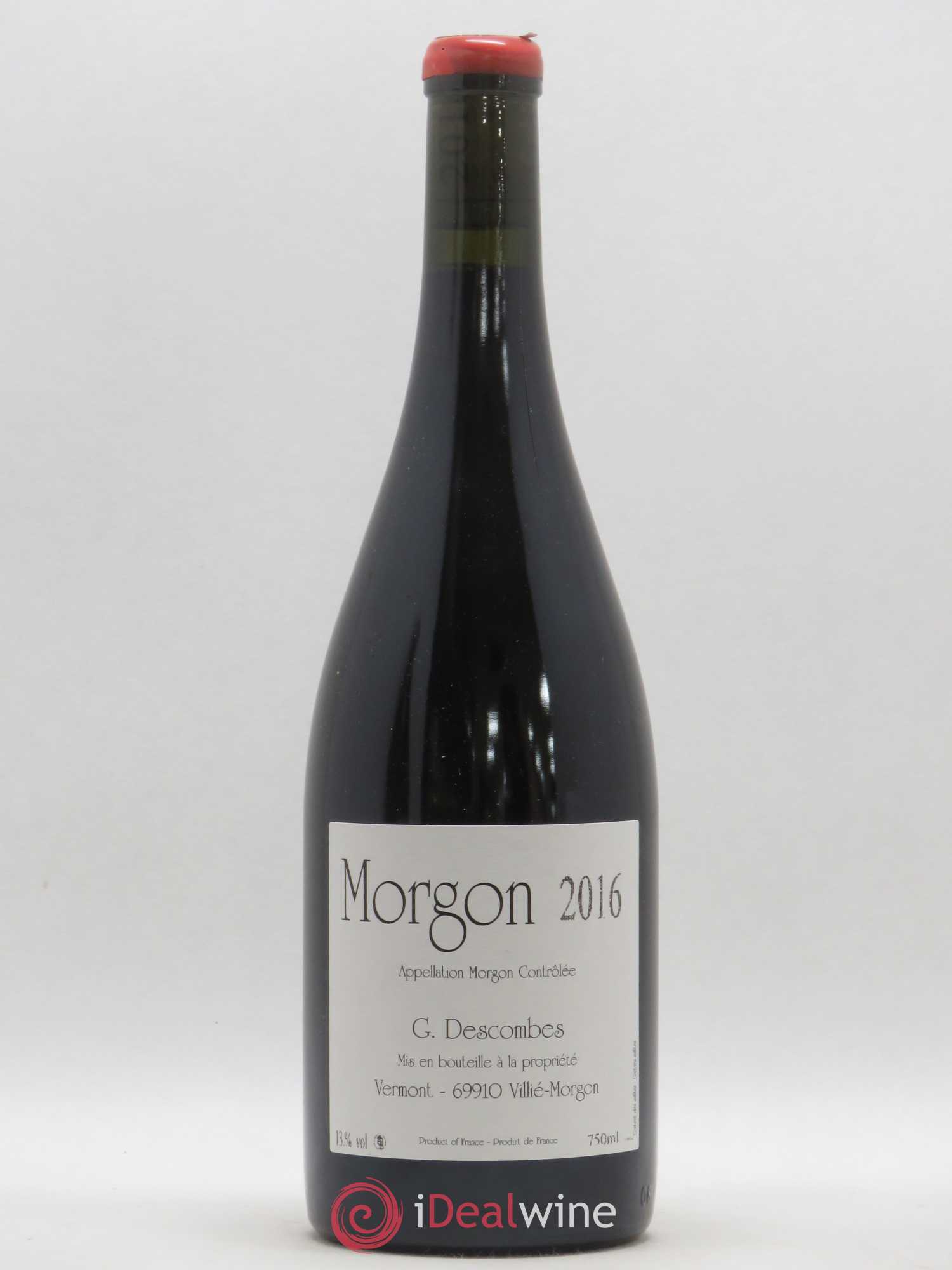 Morgon Vieilles vignes Georges Descombes (Domaine) 2016 - Lot de 1 bouteille - 0