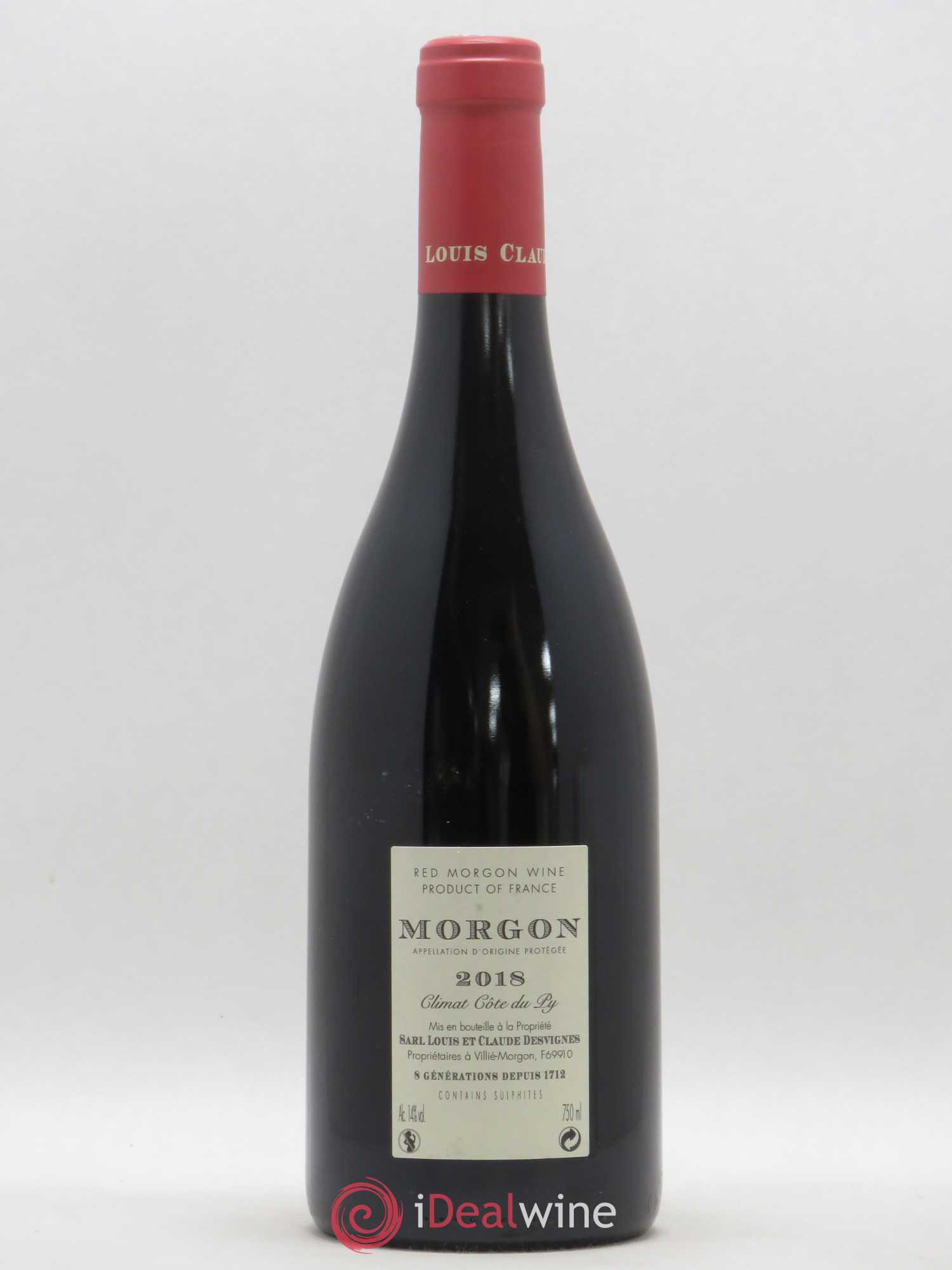 Morgon Côte du Py Louis-Claude Desvignes 2018 - Lot de 1 bouteille - 1