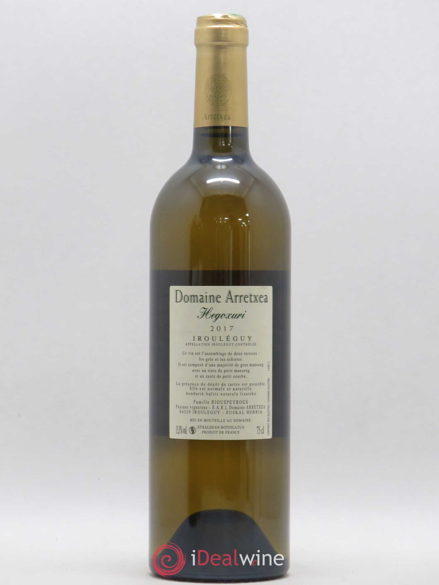 Irouléguy Hegoxuri Arretxea (Domaine) 2017 - Posten von 1 Flasche - 1