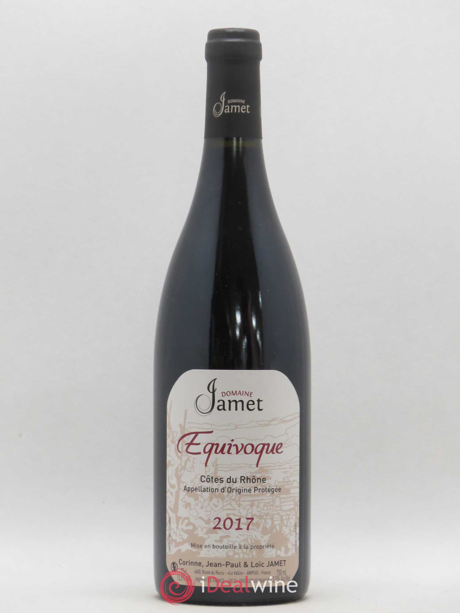 Côtes-du-Rhône Equivoque Jamet (Domaine) 2017 - Lot de 1 bouteille - 0