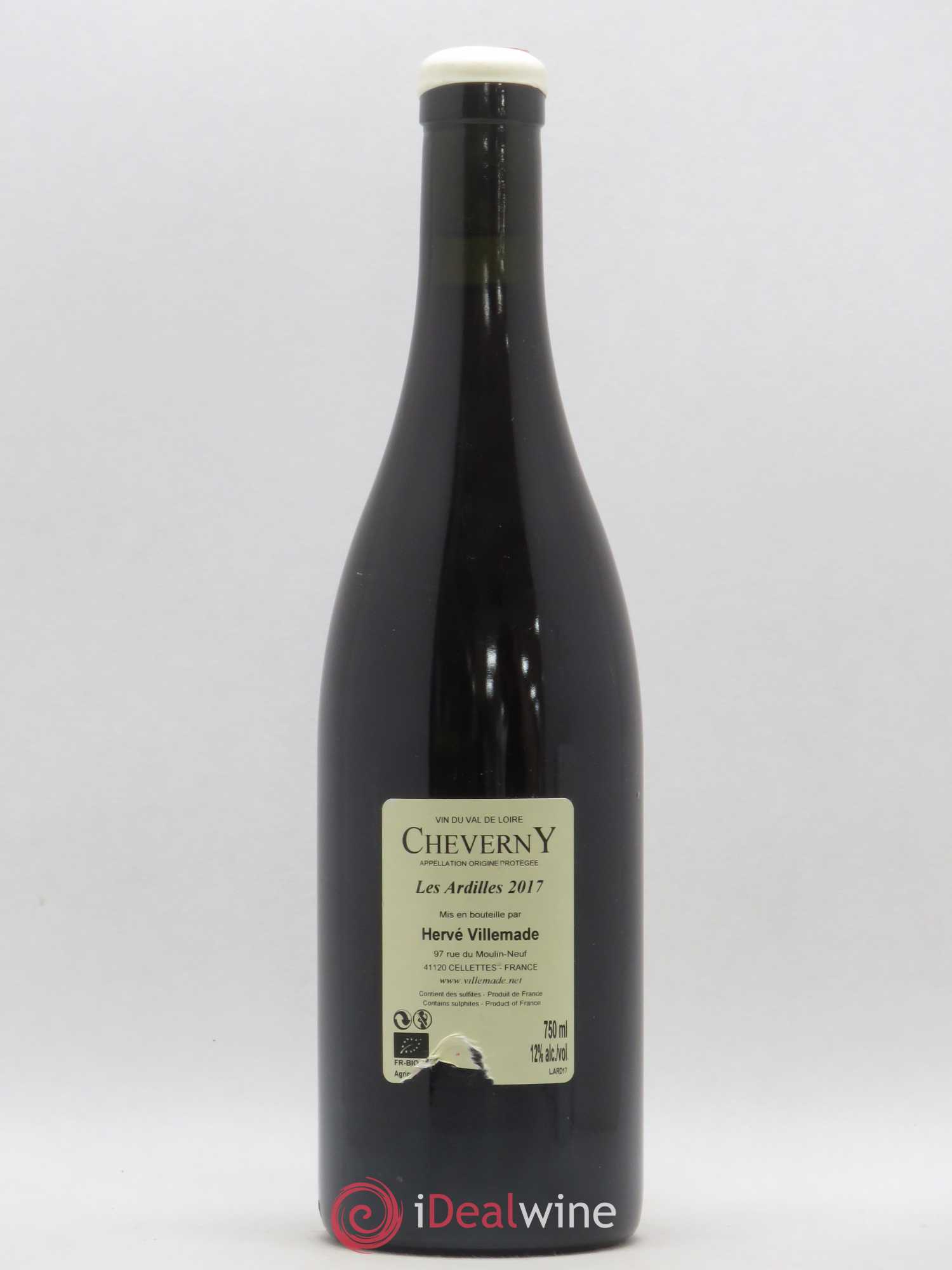 Cheverny Les Ardilles Hervé Villemade 2017 - Lot de 1 bouteille - 1