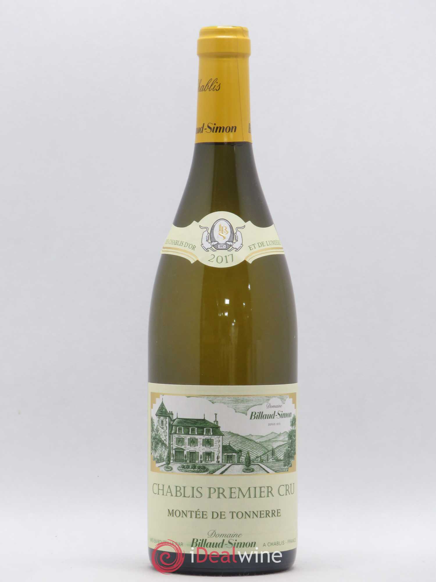 Chablis 1er Cru Montée de Tonnerre Billaud-Simon (Domaine) 2017 - Lot de 1 bouteille - 0