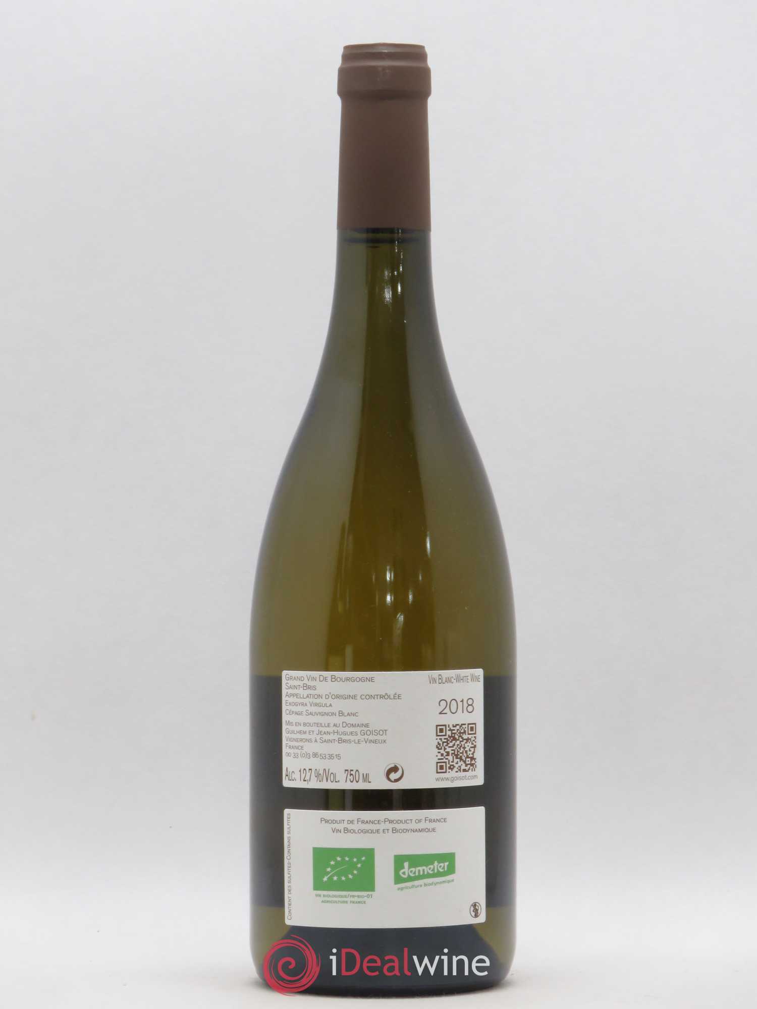 Bourgogne St-Bris Exogyra Virgula Goisot 2018 - Posten von 1 Flasche - 1